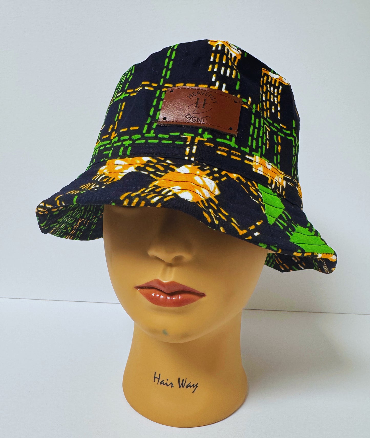 Afro Bucket Hat ( Multicolor Green)