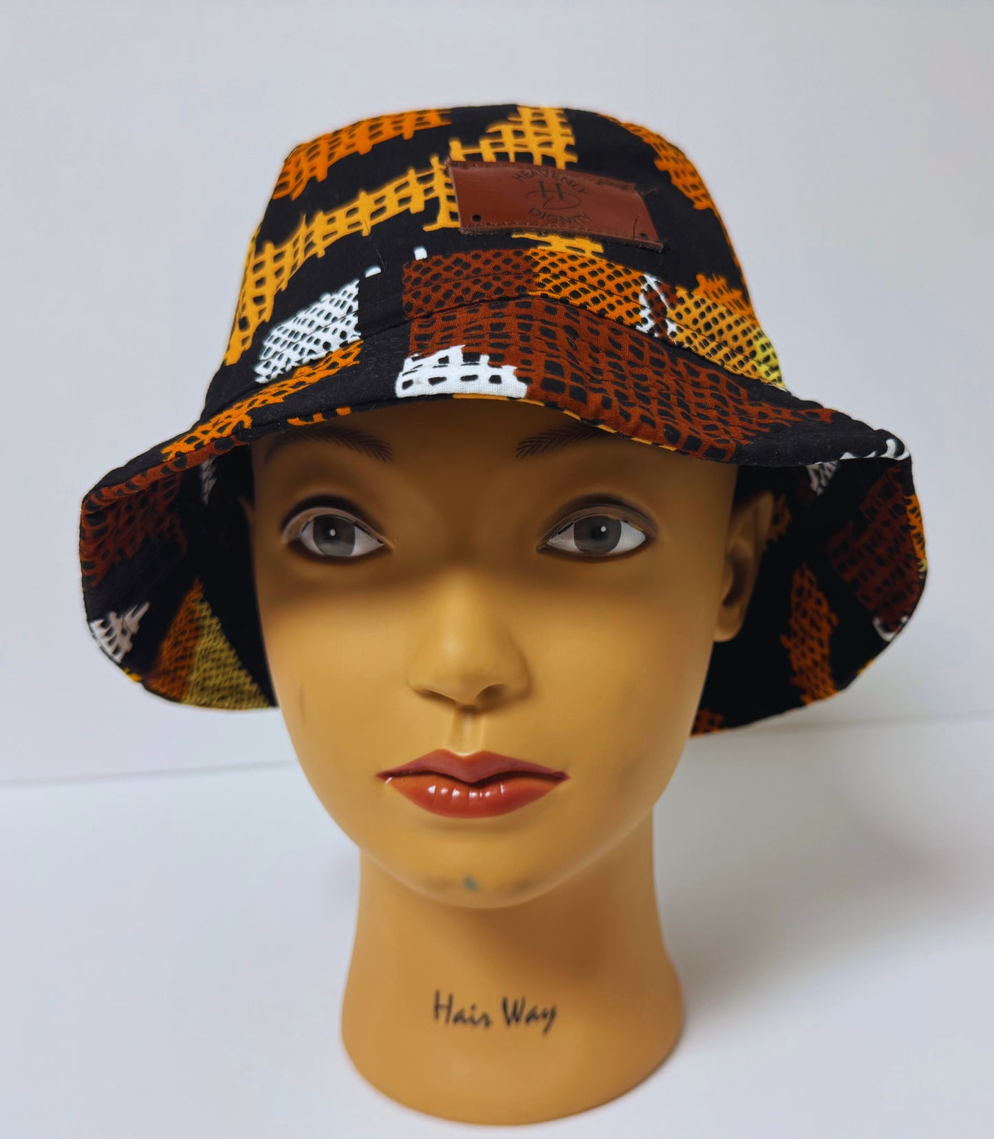 Afro Bucket Hat ( Multicolor Brown)