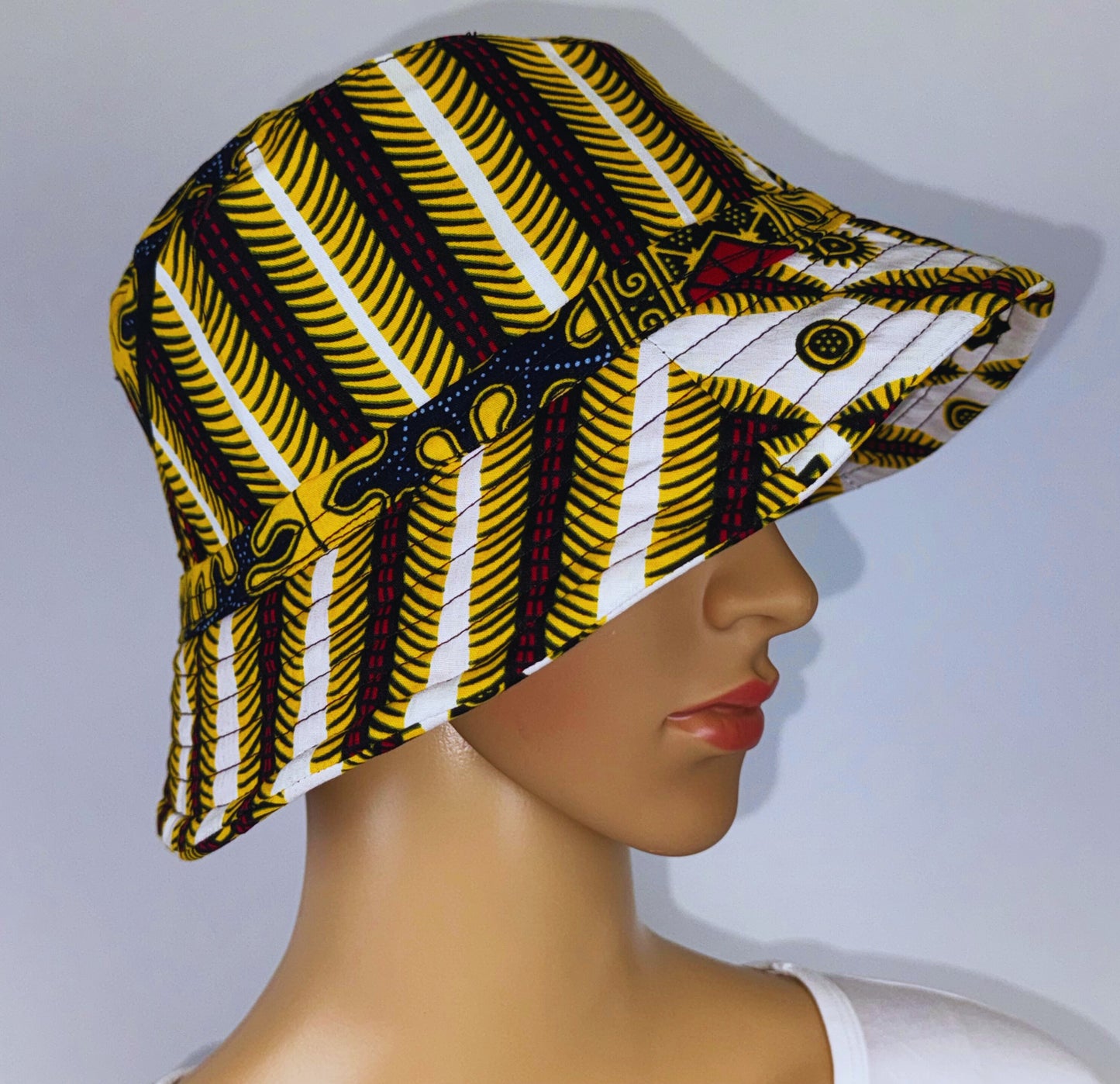 Afro Bucket Hat ( Multicolor Yellow)