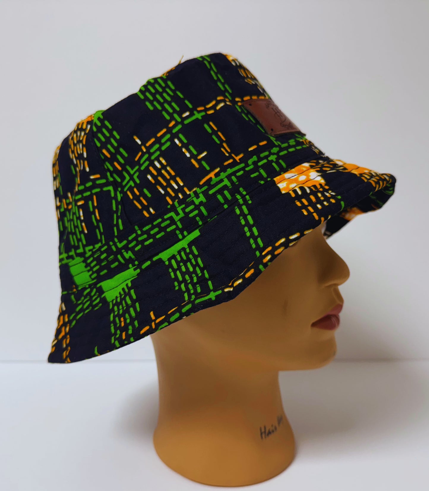 Afro Bucket Hat ( Multicolor Green)