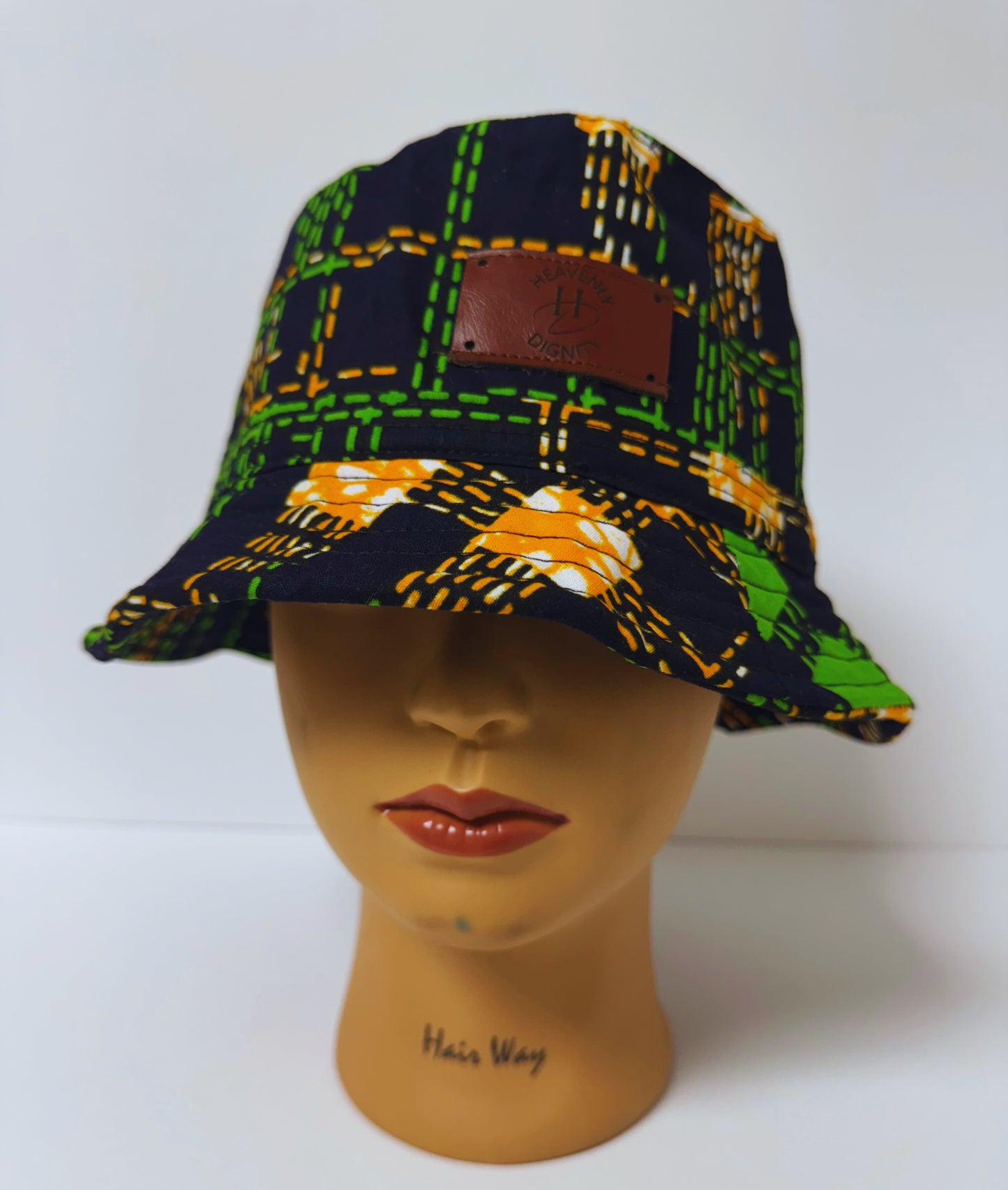 Afro Bucket Hat ( Multicolor Green)