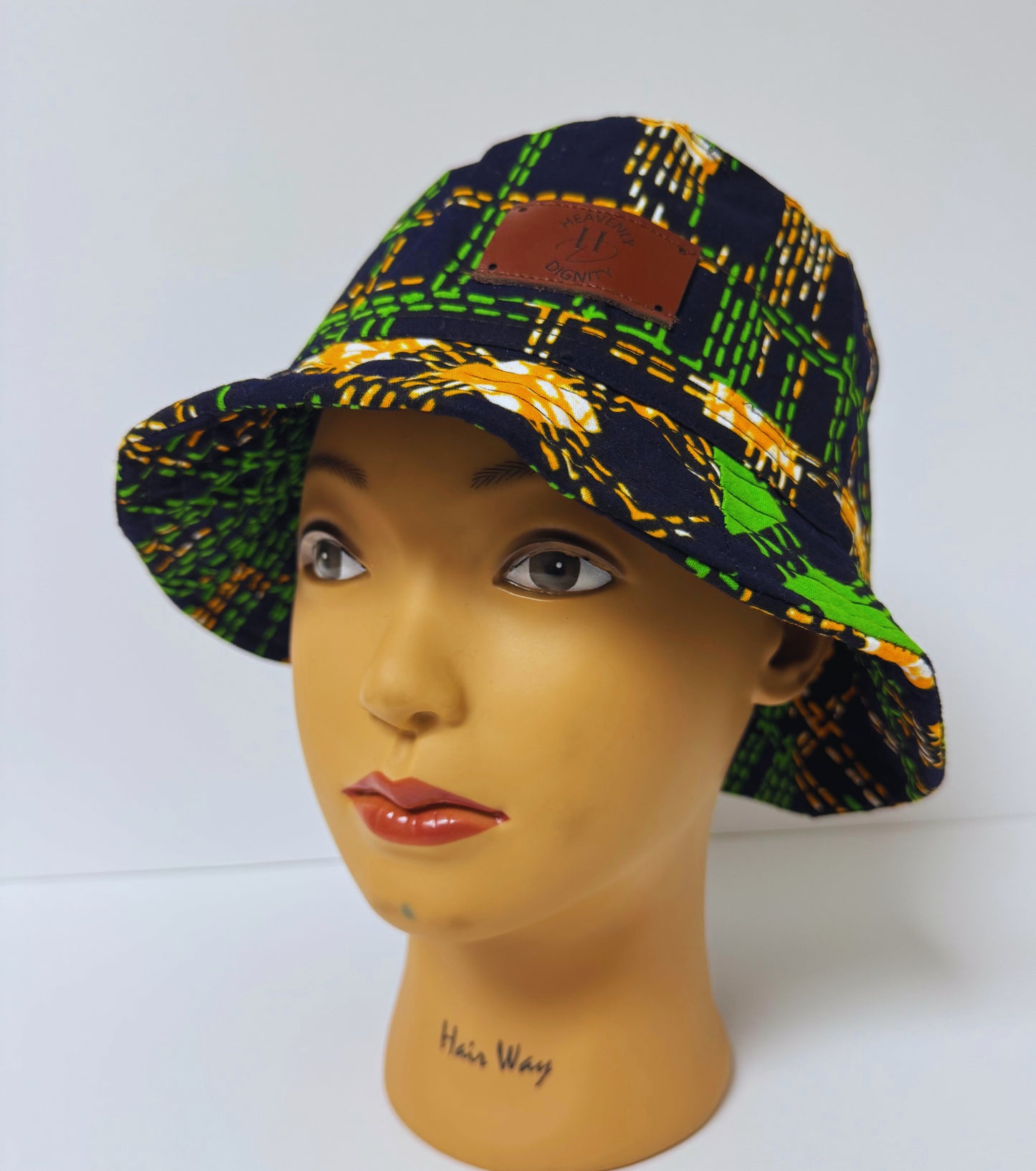 Afro Bucket Hat ( Multicolor Green)