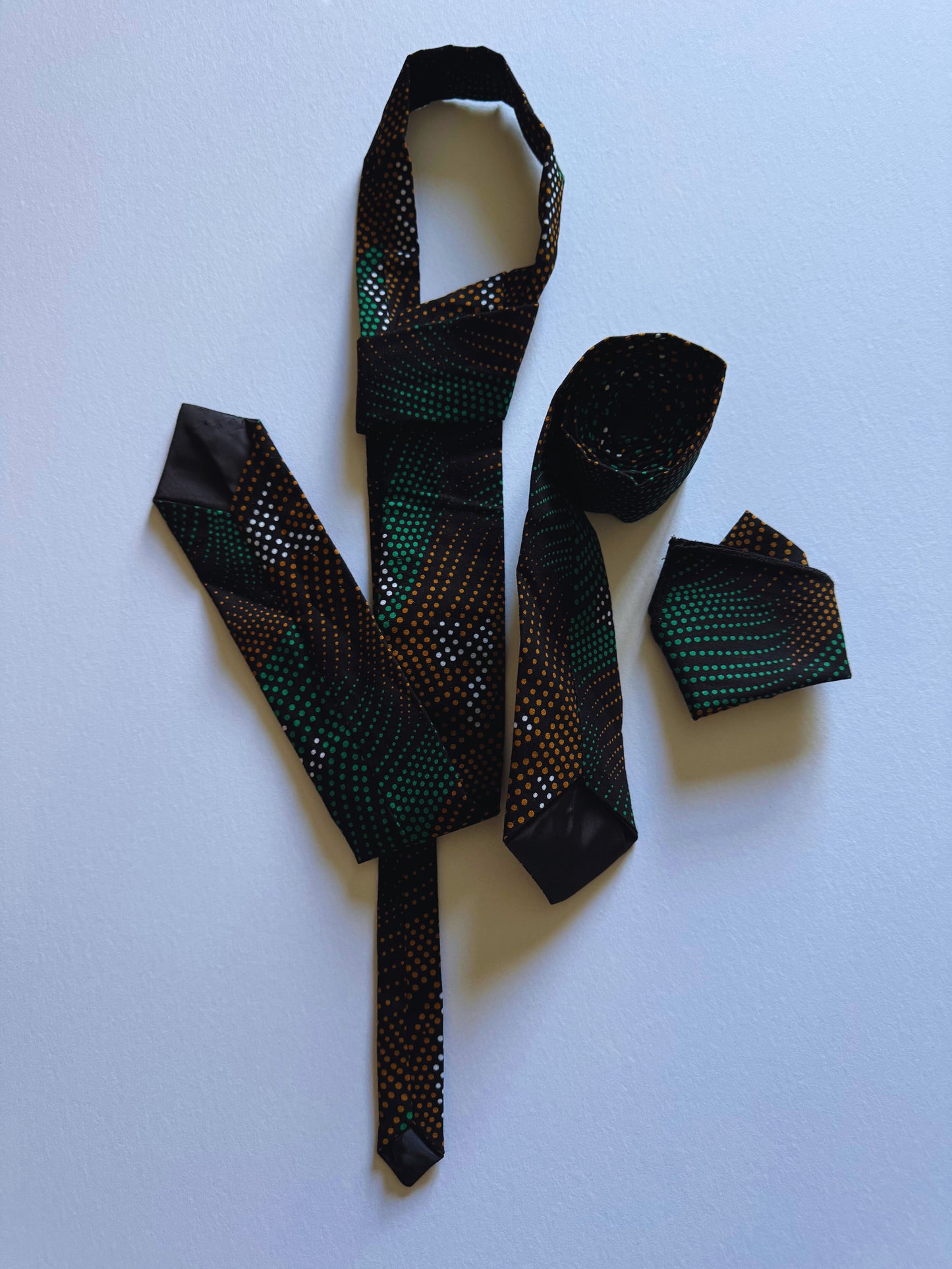 Kente Afro Ties Man (Green)