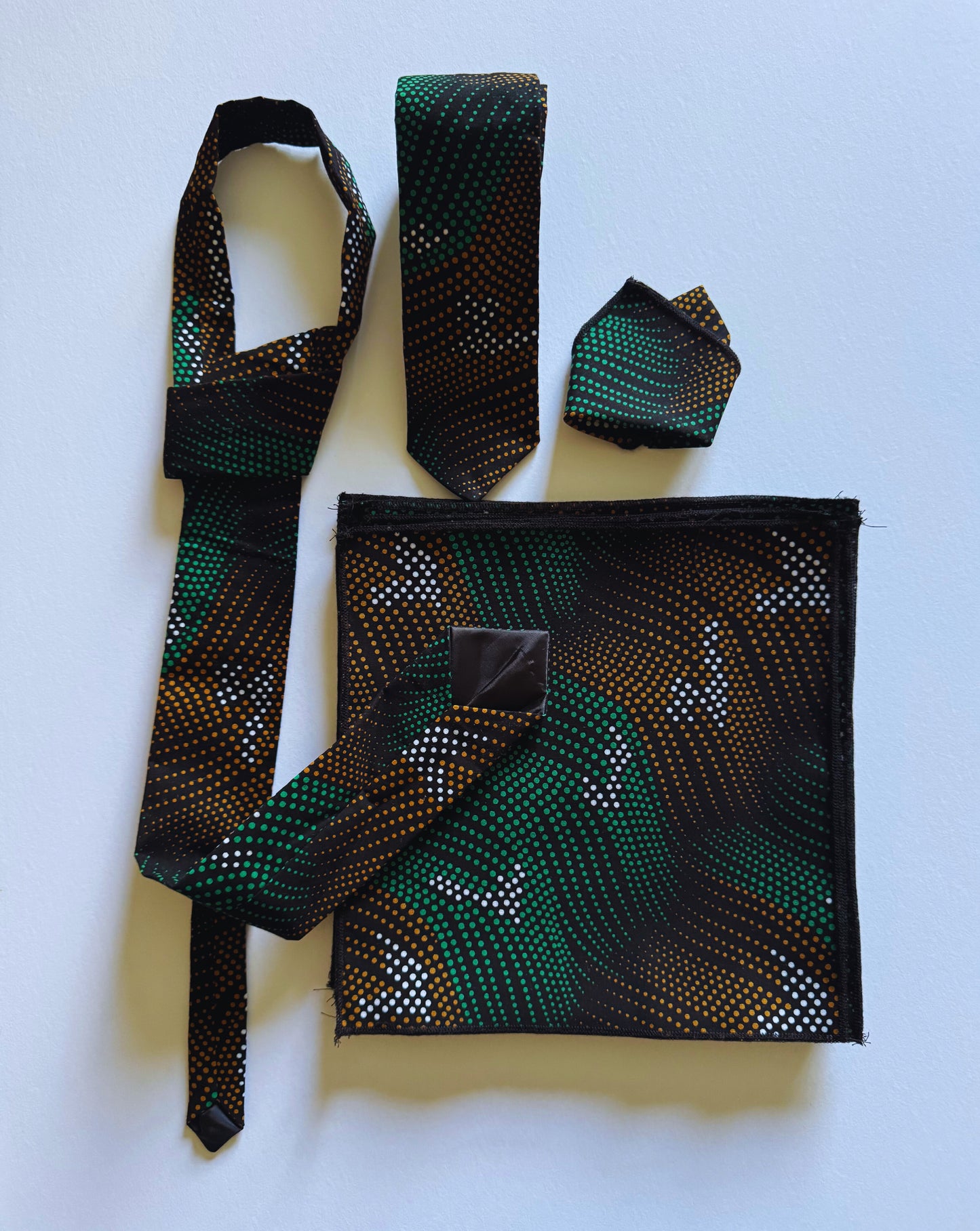 Kente Afro Ties Man (Green)