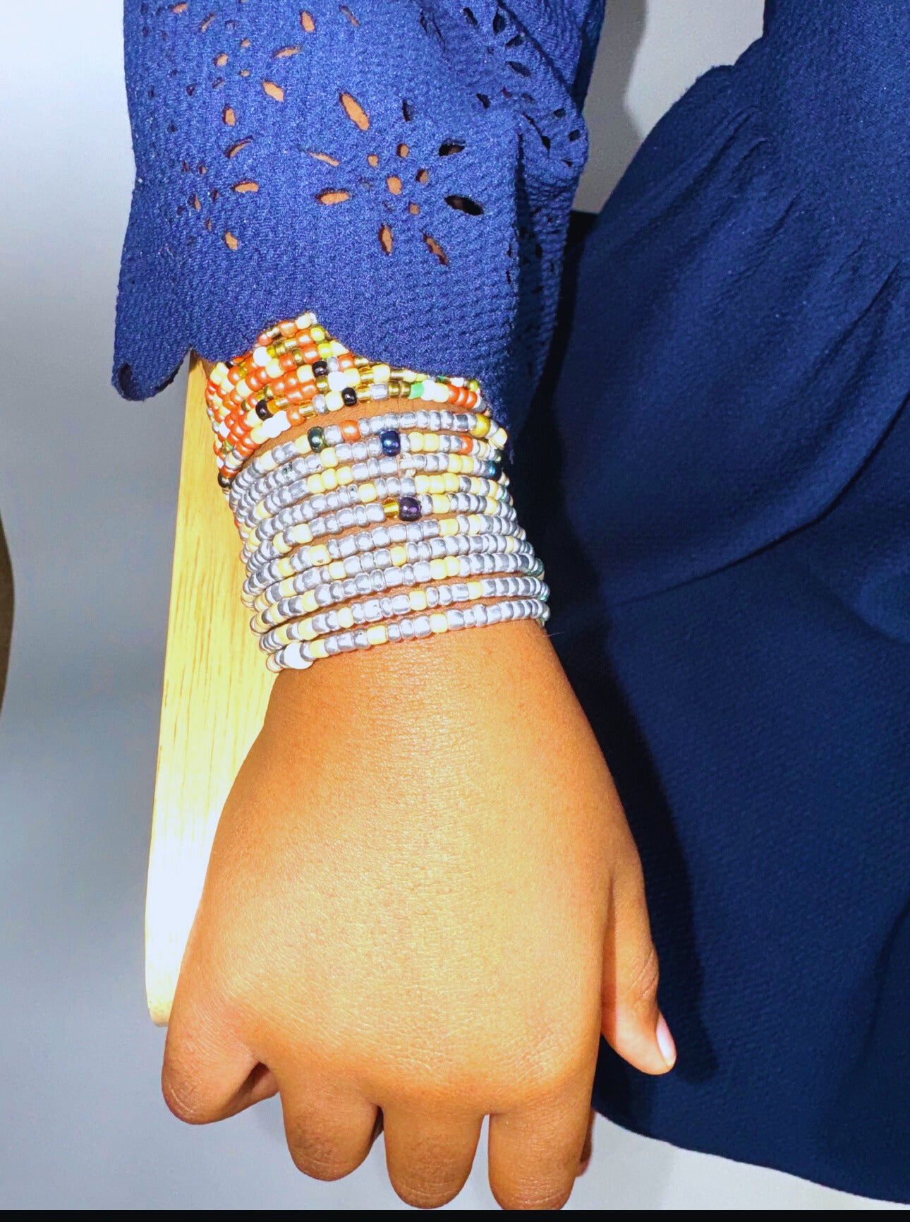 Masai hand beaded bangle for kids