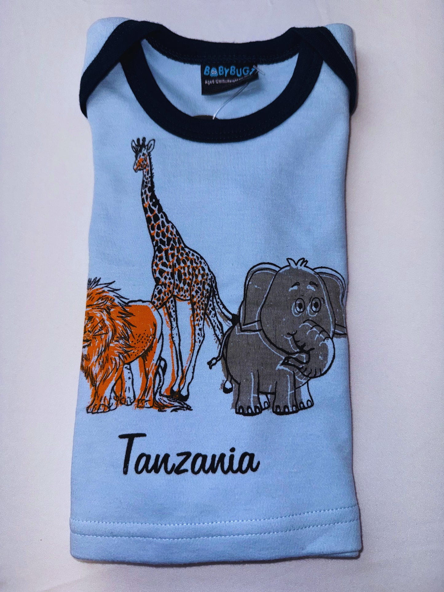 Safari Wildlife T-shirts (6-12mths)
