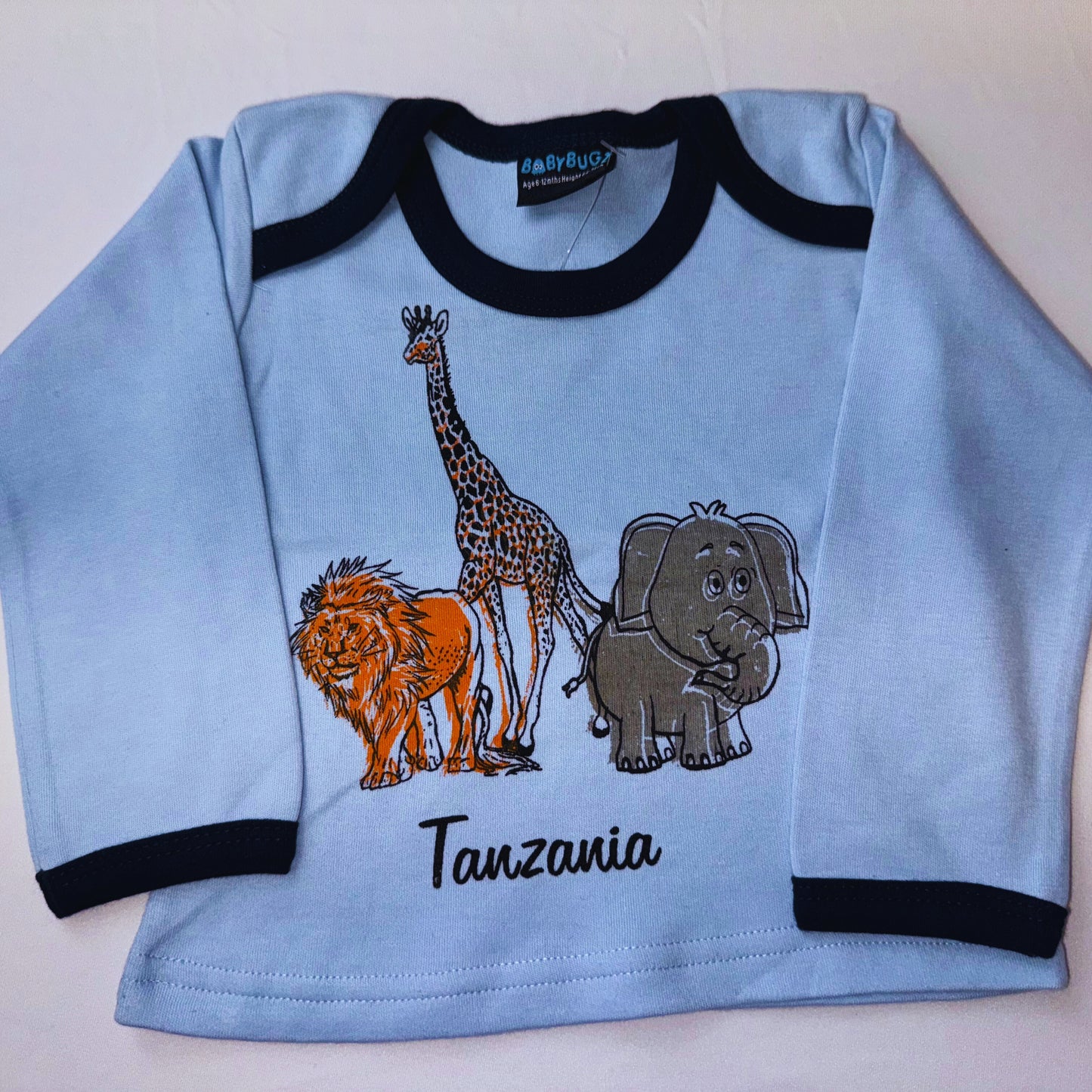 Safari Wildlife T-shirts (6-12mths)