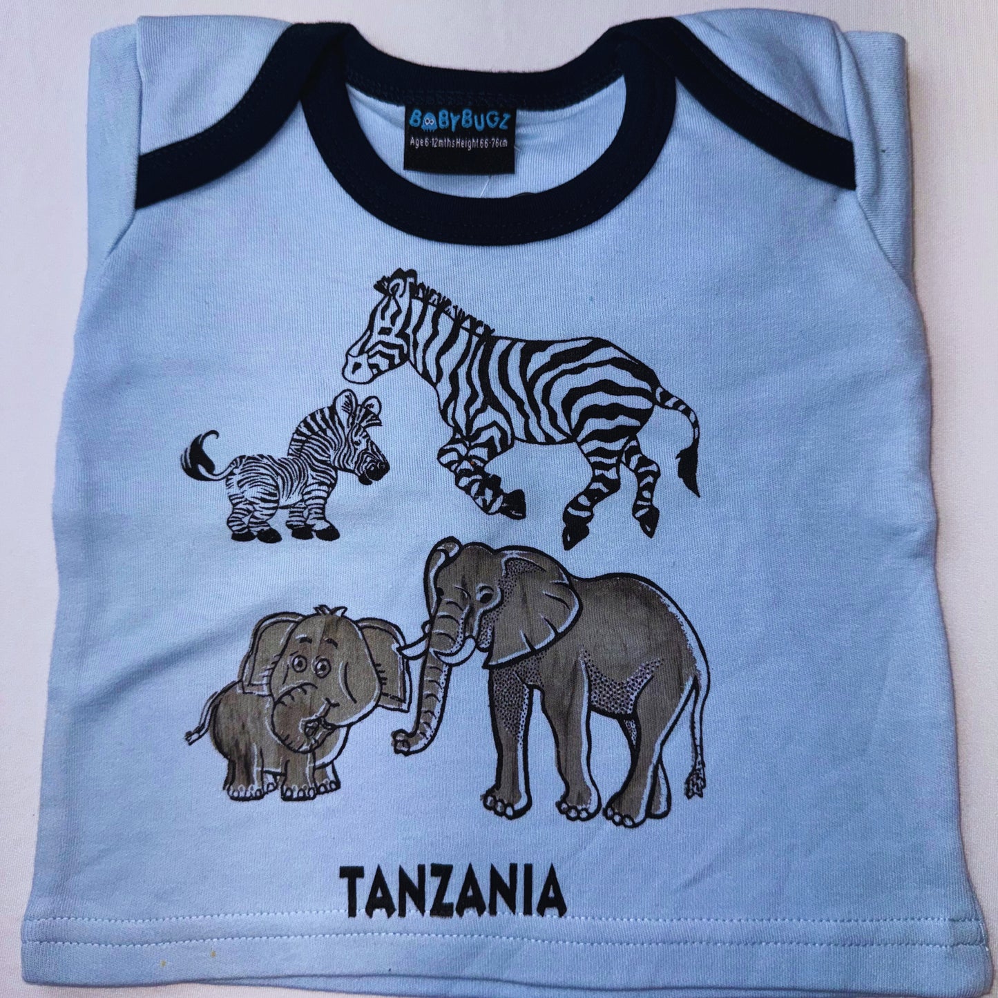 Safari Wildlife T-shirts (6-12mths)