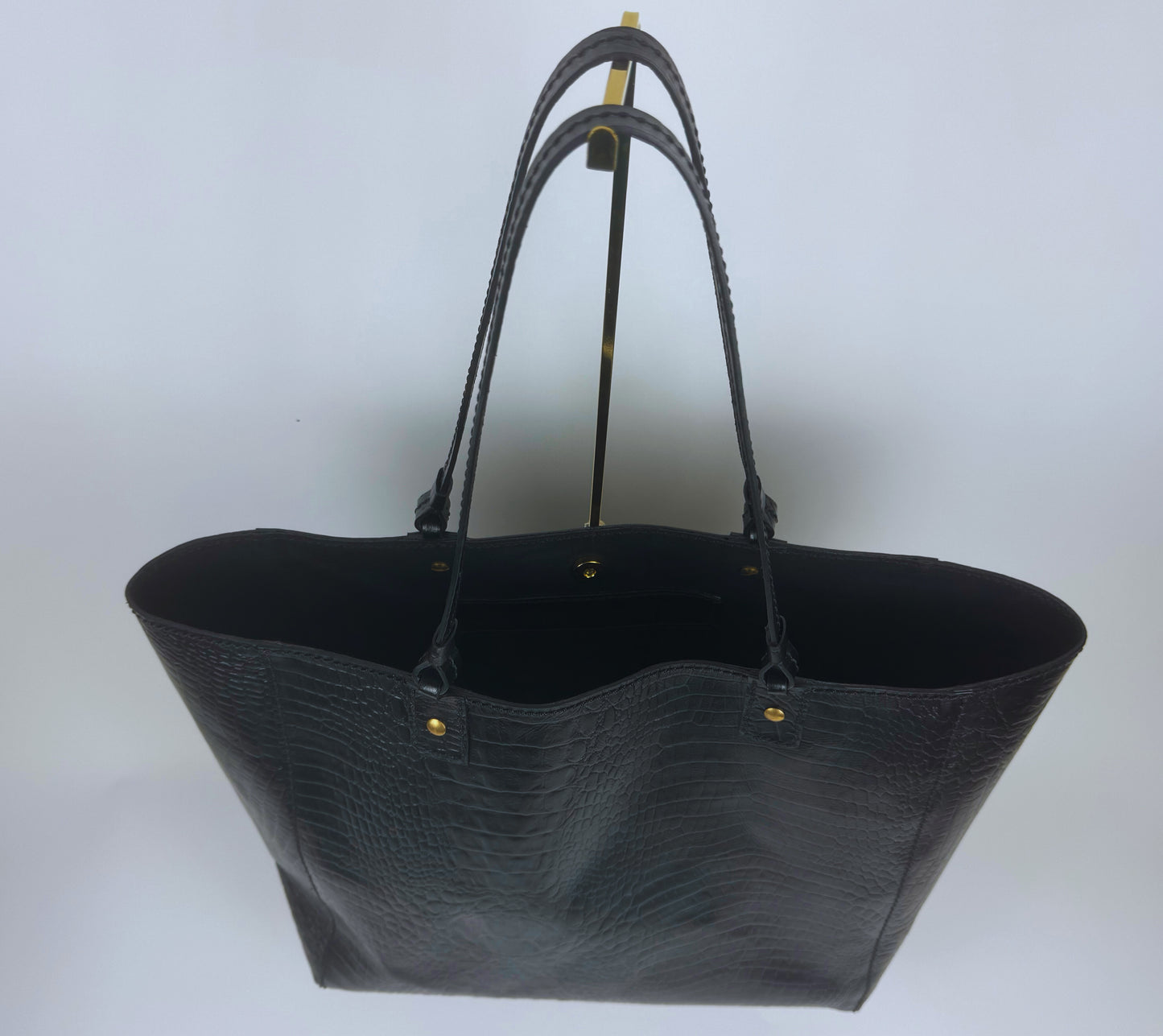 KISURA Leather Tote Bag