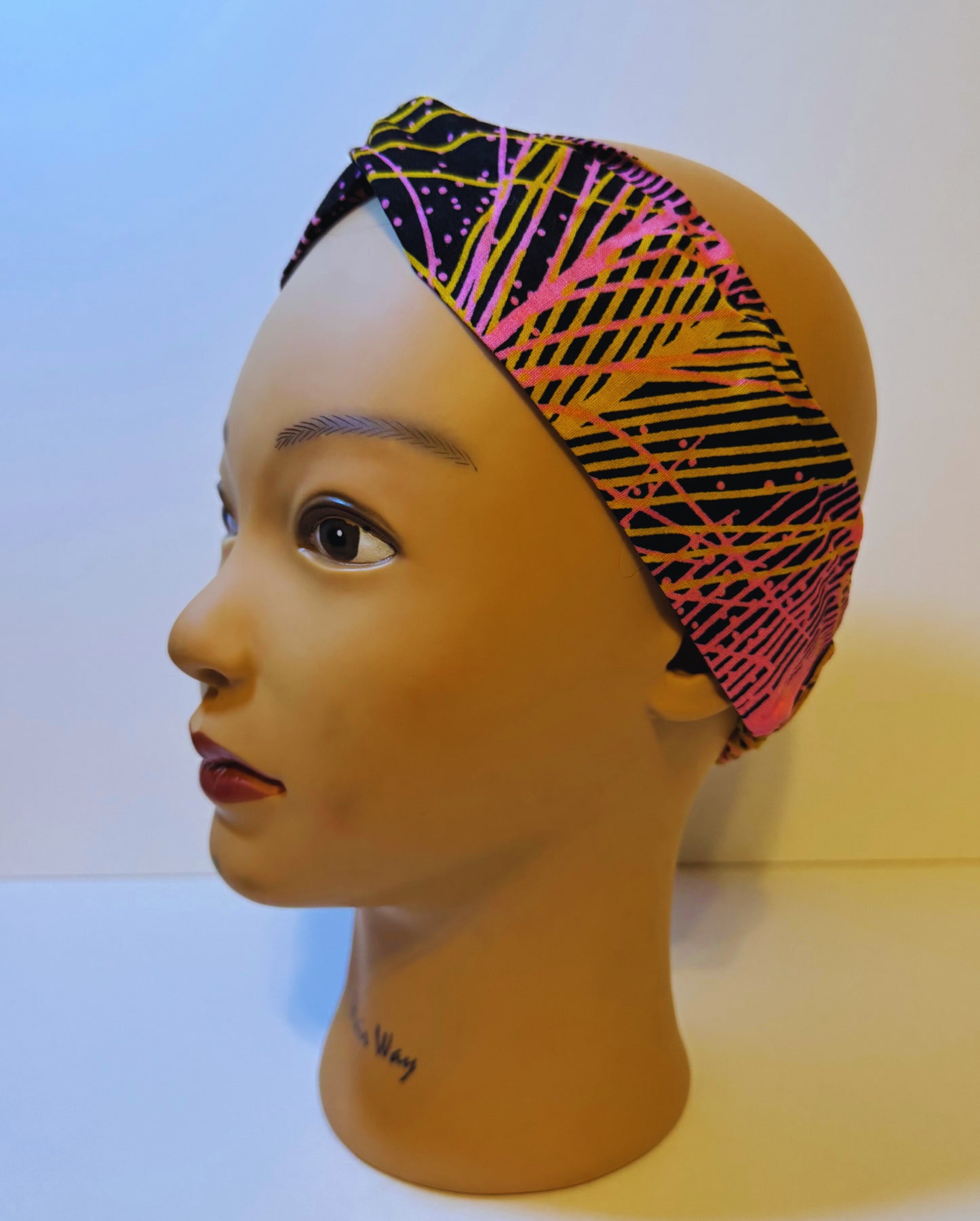 Afro headband pink