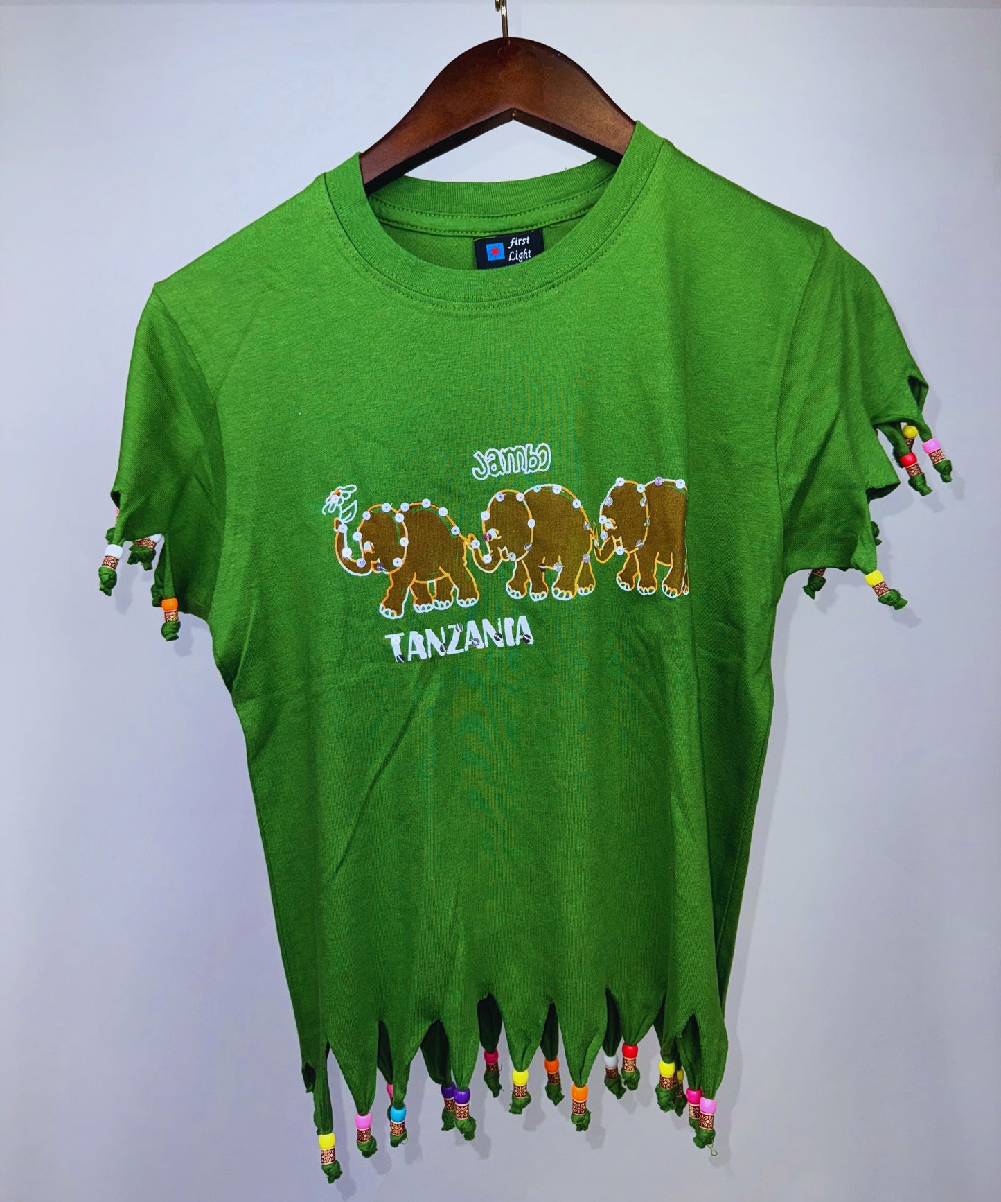 Beaded Safari Wildlife T-shirts (9-11 Yrs) each different pattern