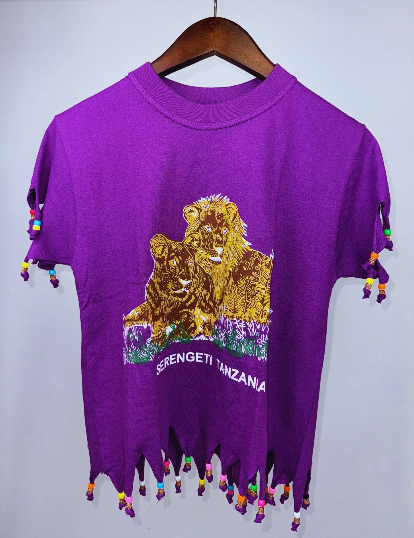 Beaded Safari Wildlife T-shirts (9-11 Yrs) each different pattern