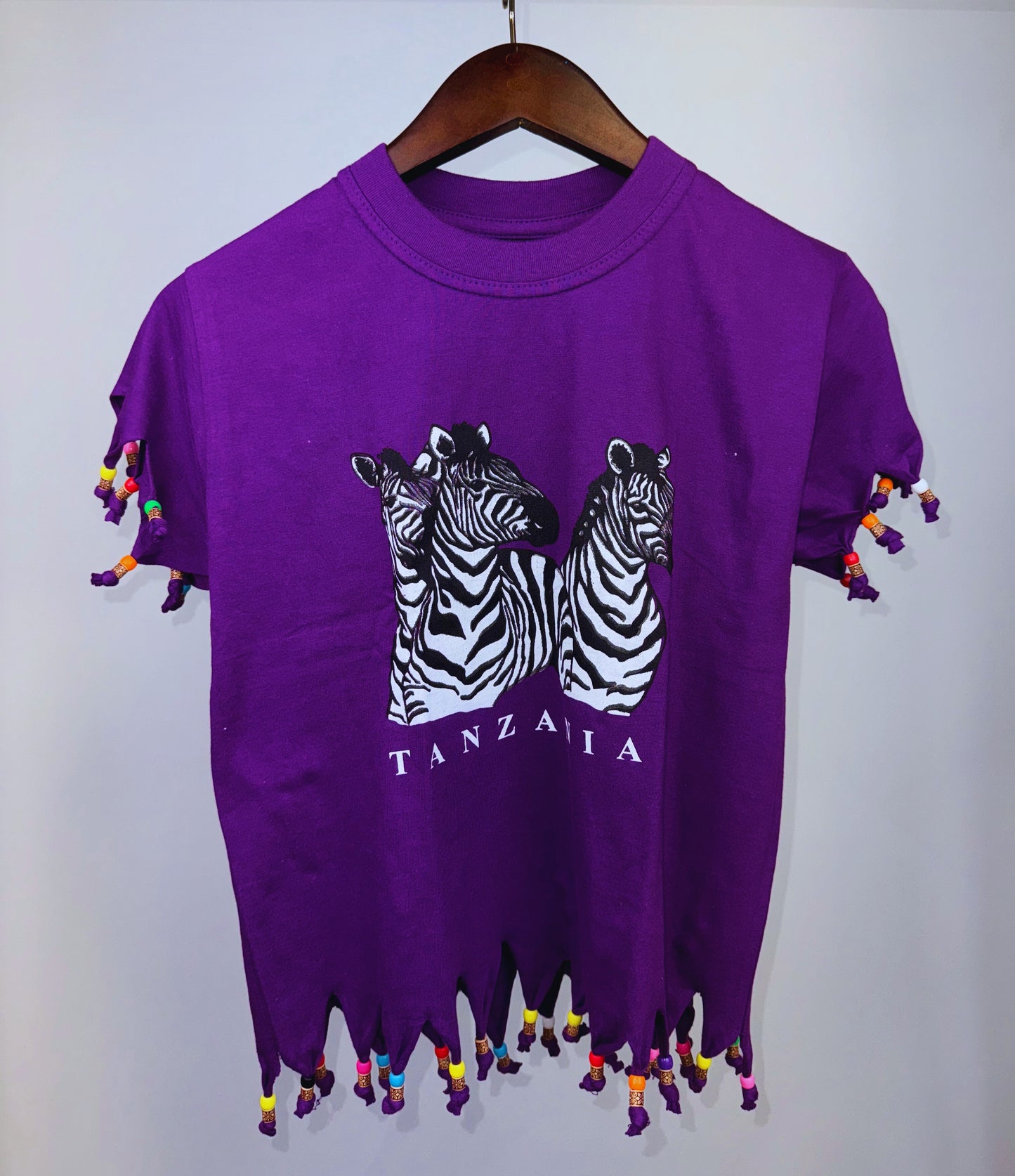 Beaded Safari Wildlife T-shirts (9-11 Yrs) each different pattern