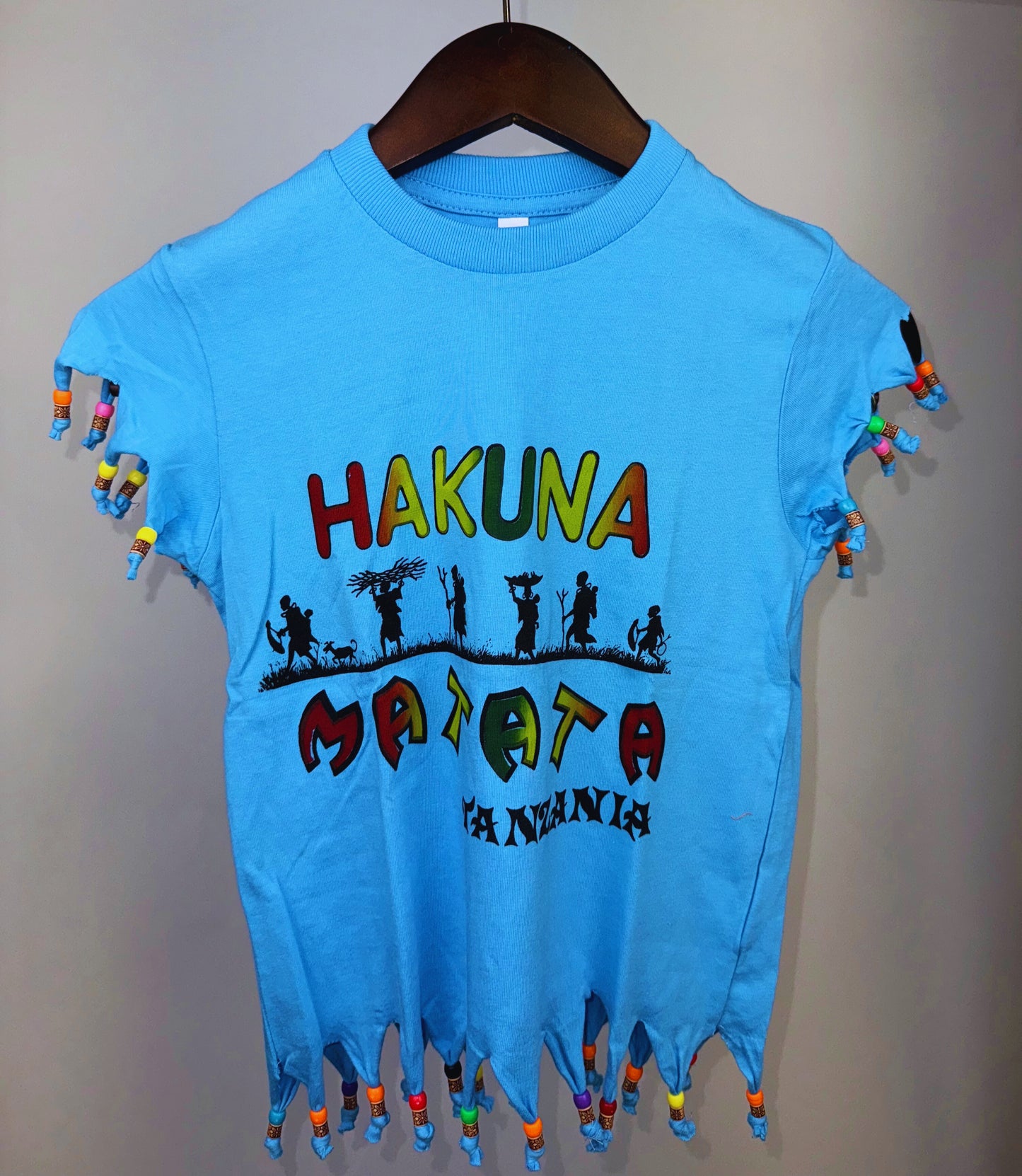Beaded Safari Wildlife T-shirts (6 Yrs) each different pattern