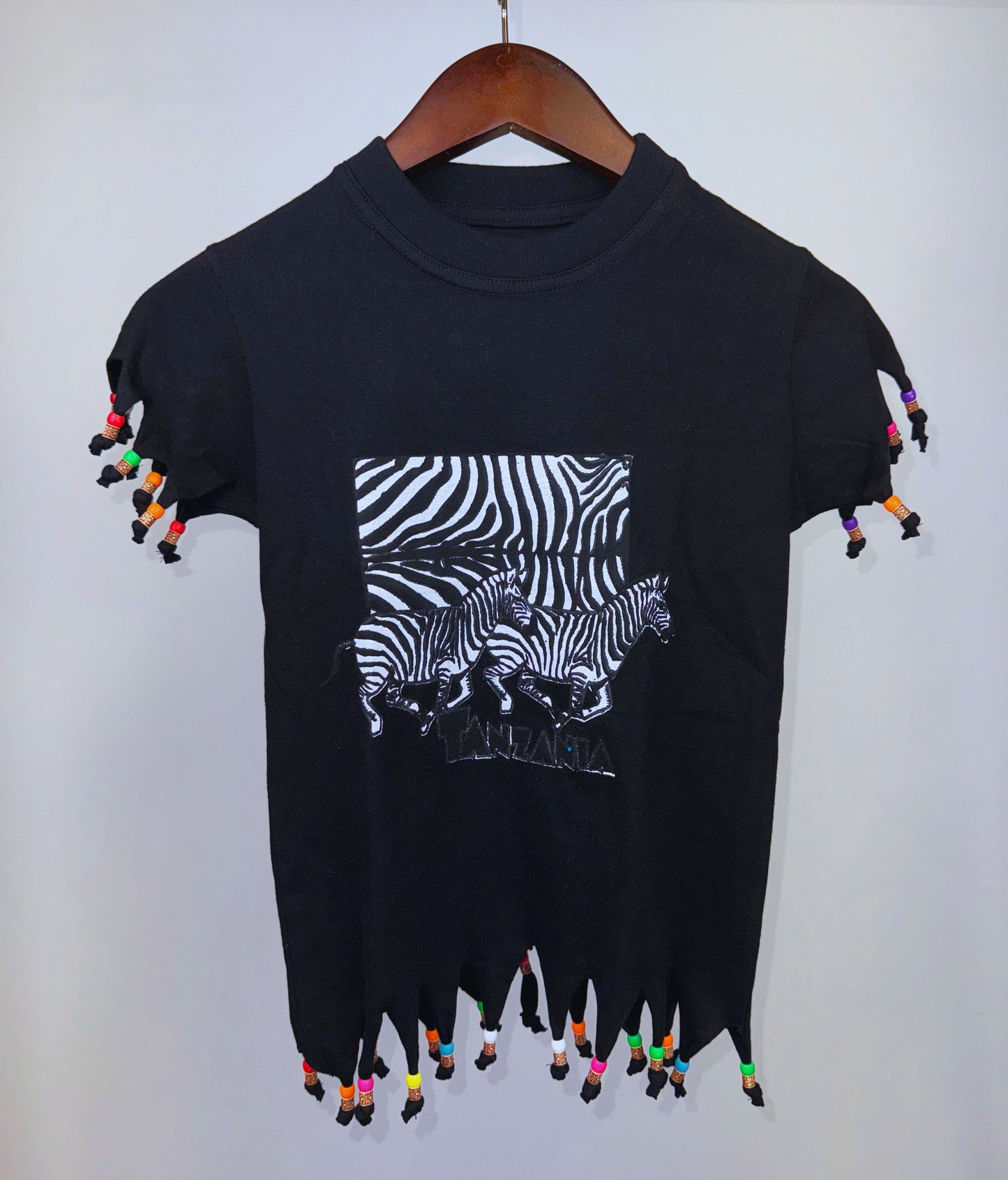 Beaded Safari Wildlife T-shirts (7-8 Yrs) each different pattern