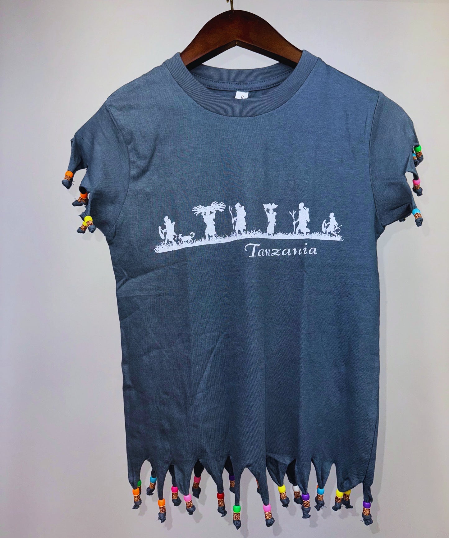 Beaded Safari Wildlife T-shirts (8 Yrs) each different pattern