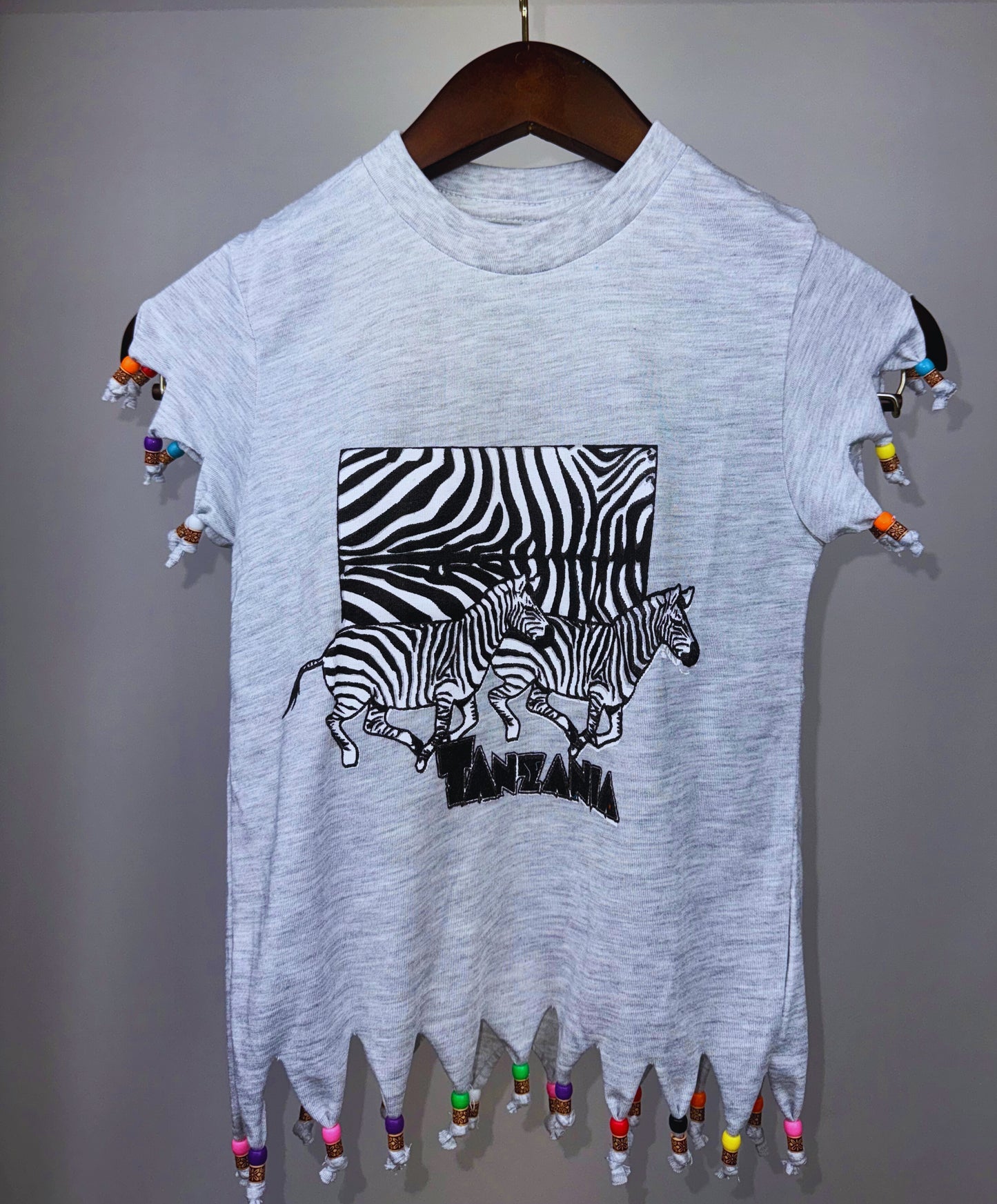 Beaded Safari Wildlife T-shirts (8 Yrs) each different pattern