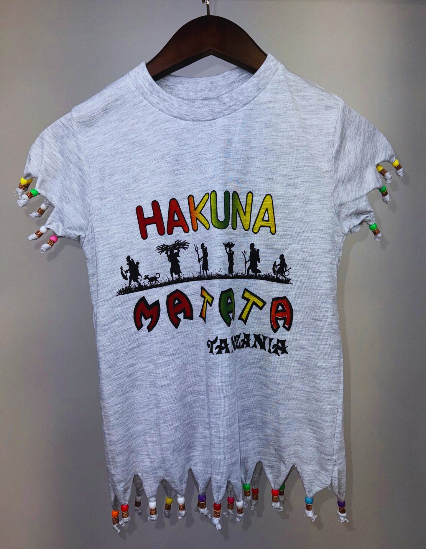 Beaded Safari Wildlife T-shirts (8 Yrs) each different pattern