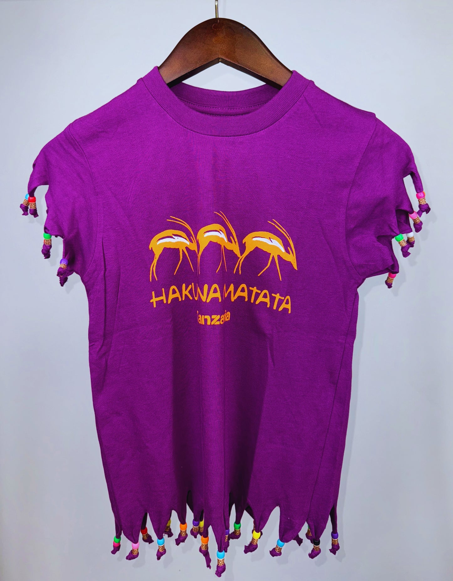 Beaded Safari Wildlife T-shirts (8 Yrs) each different pattern