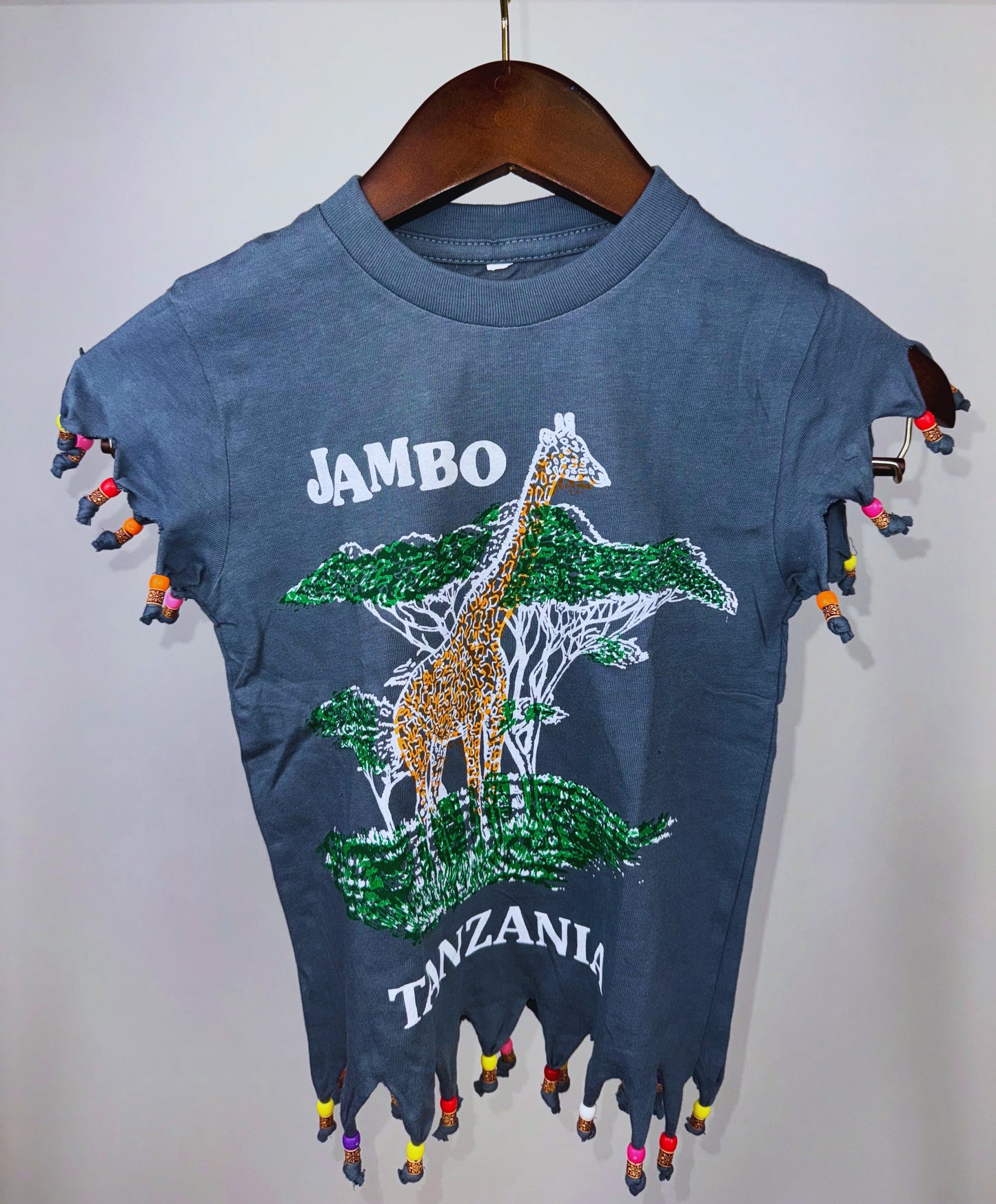 Beaded Safari Wildlife T-shirts (8 Yrs) each different pattern