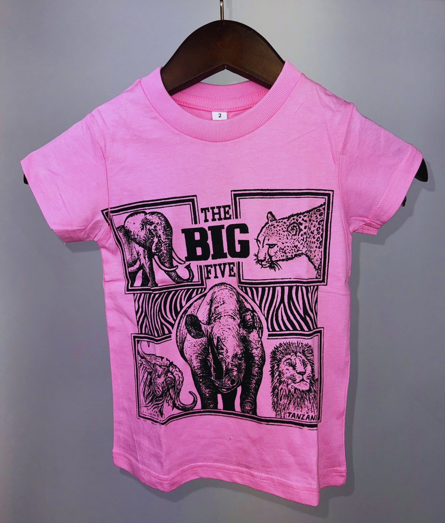 Unisex Safari Wildlife T-shirts (2 yrs) each different pattern