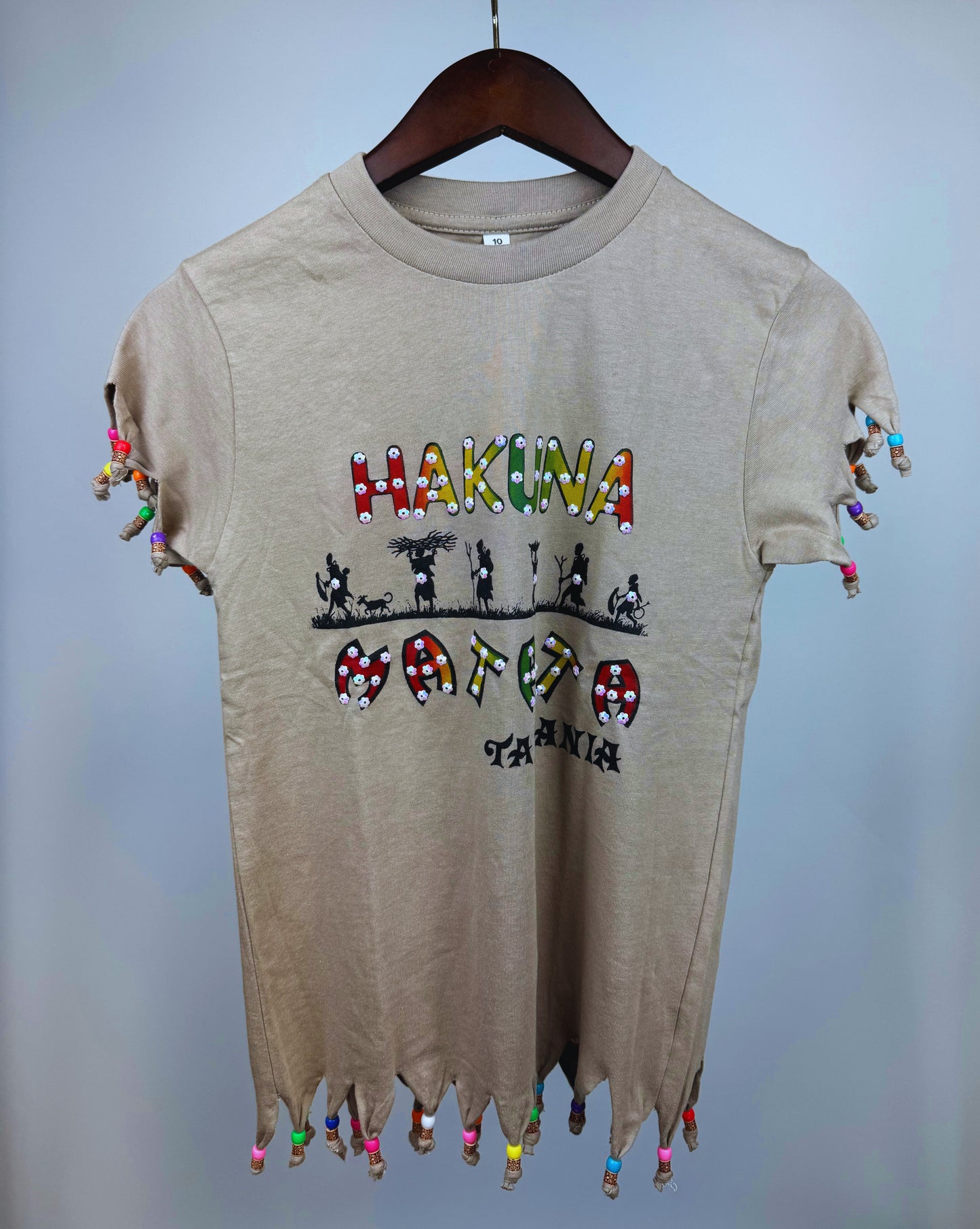 Beaded Safari Wildlife T-shirts (10 Yrs) each different pattern