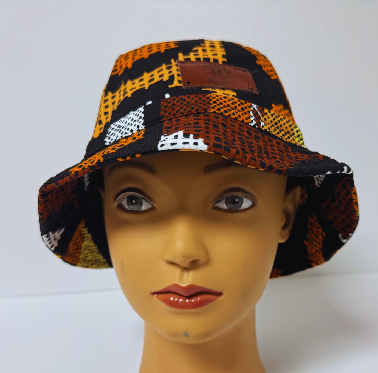 Afro Bucket Hat ( Multicolor Brown)