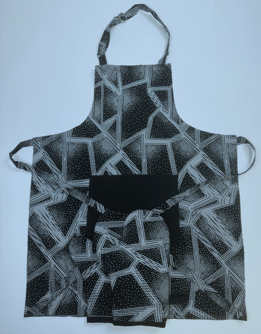 Kitchen Apron ( Black & White )