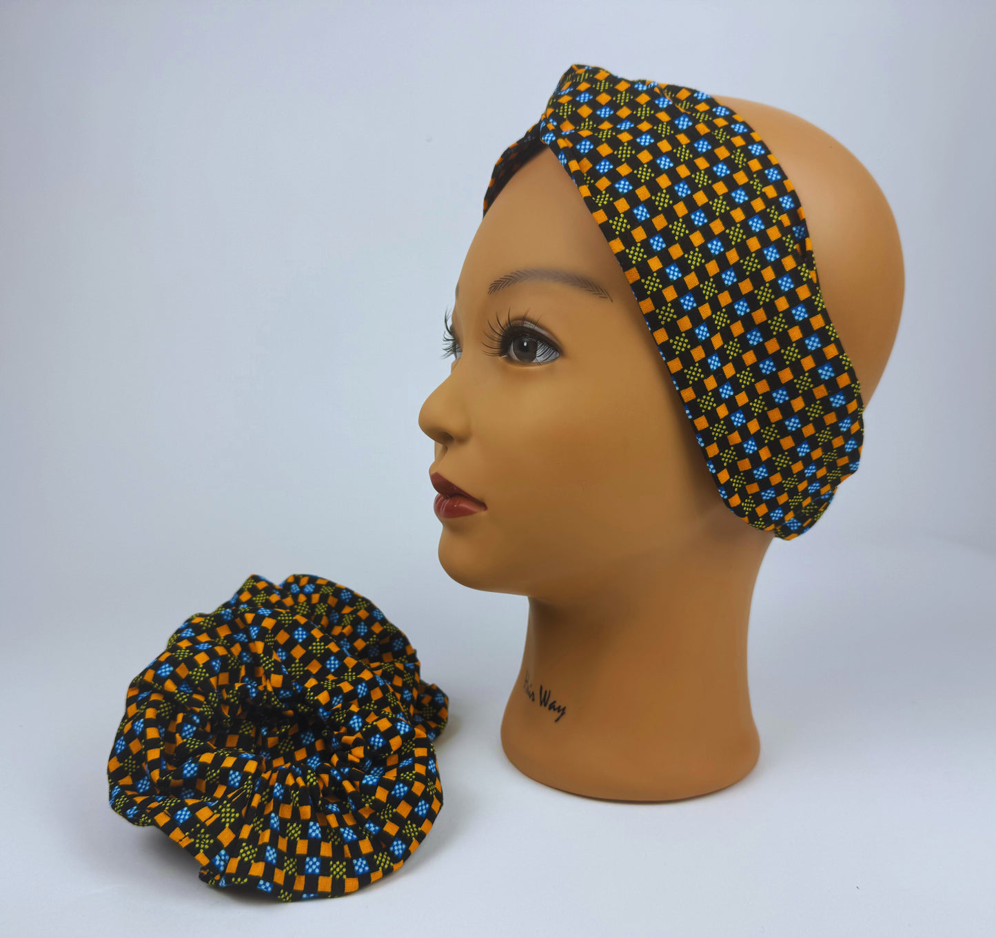 Afro Scrunchies small checkers tinga tinga