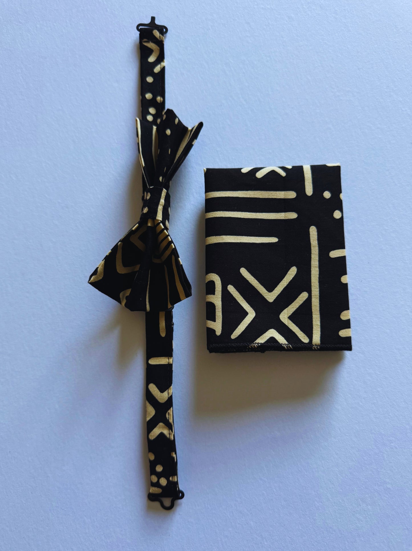 Afro Kente Bow Ties (Beige)