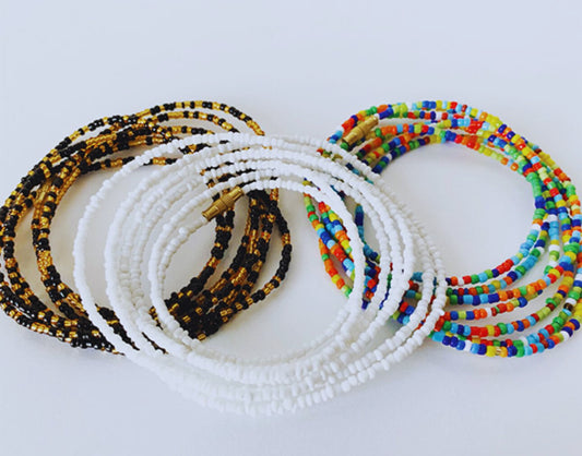 Masai hand beaded bangle for Adults