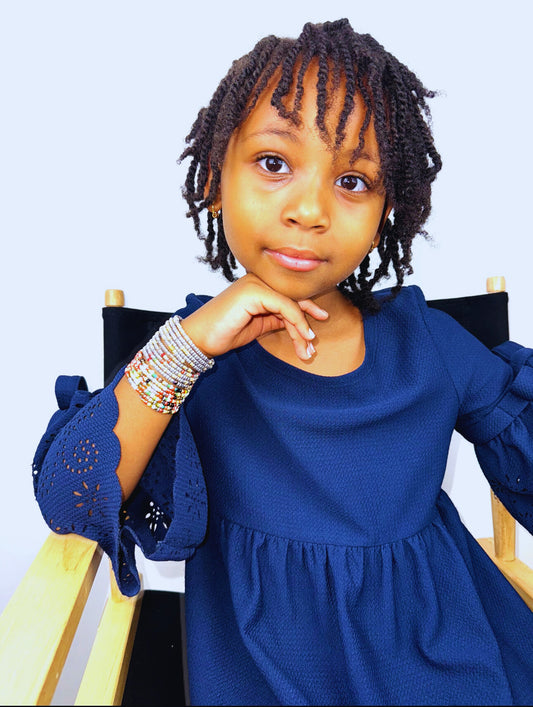 Masai hand beaded bangle for kids