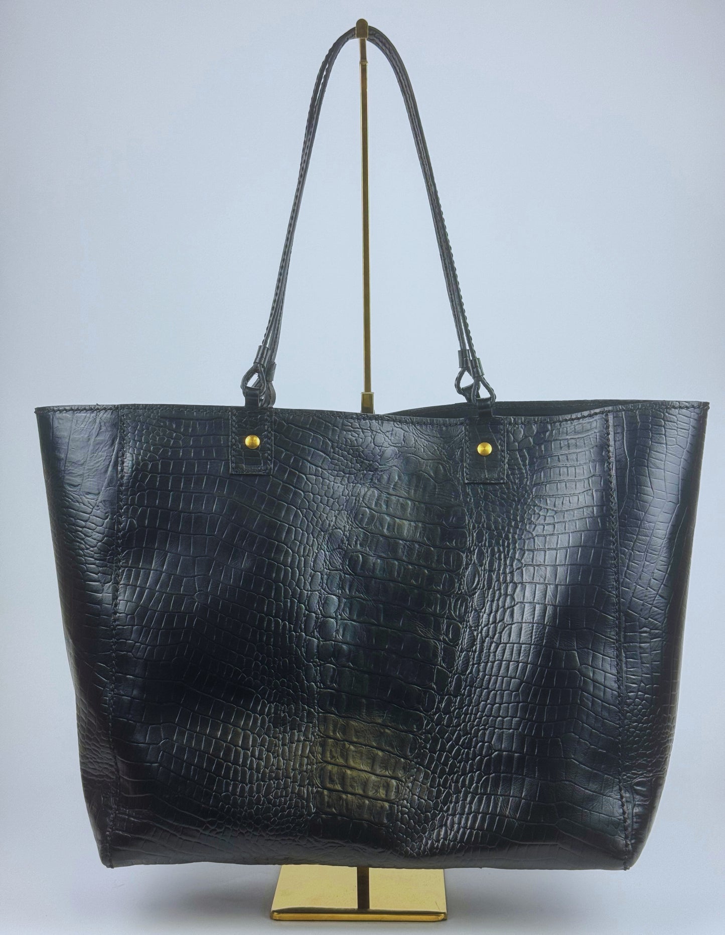 KISURA Leather Tote Bag