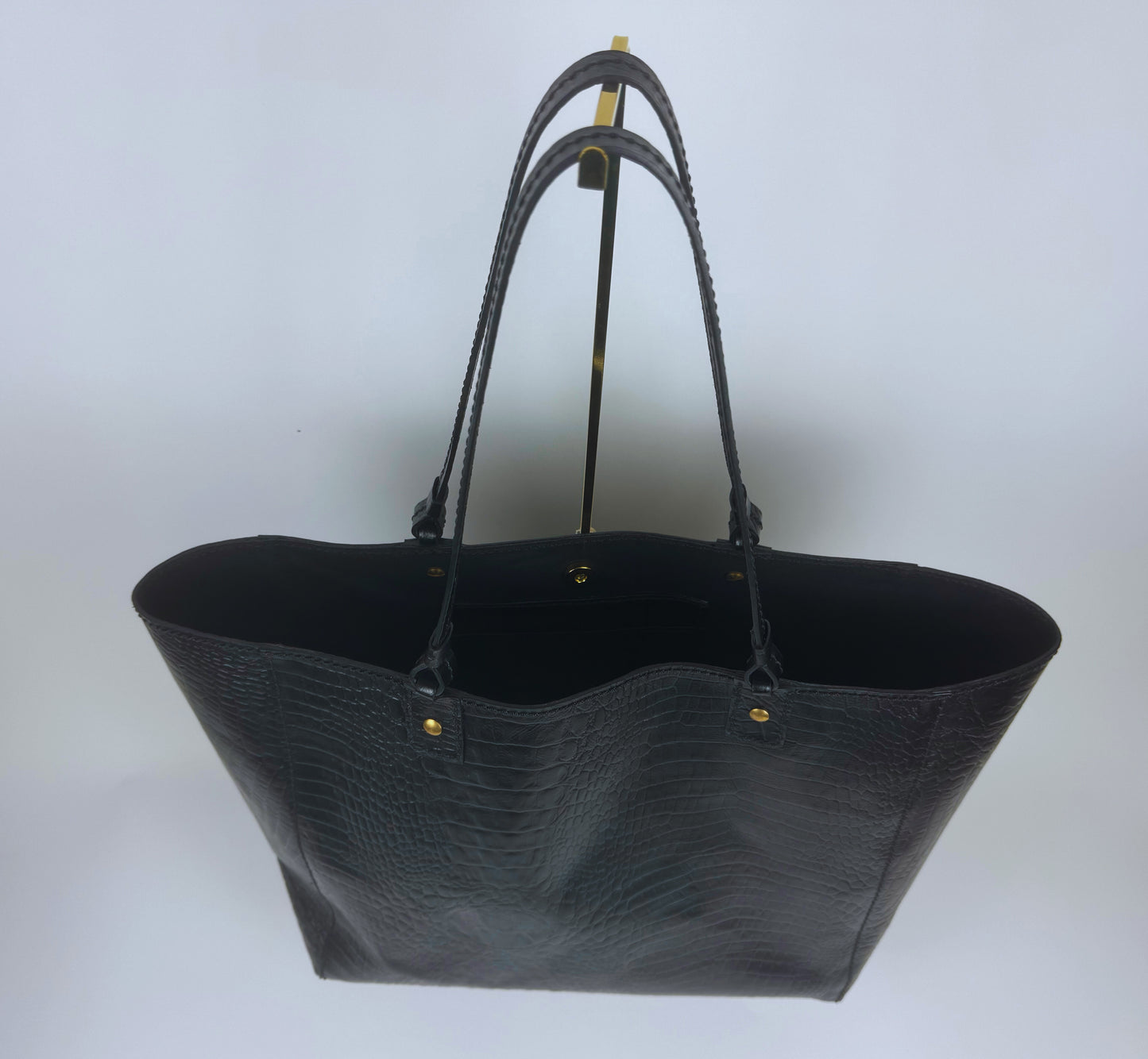 KISURA Leather Tote Bag