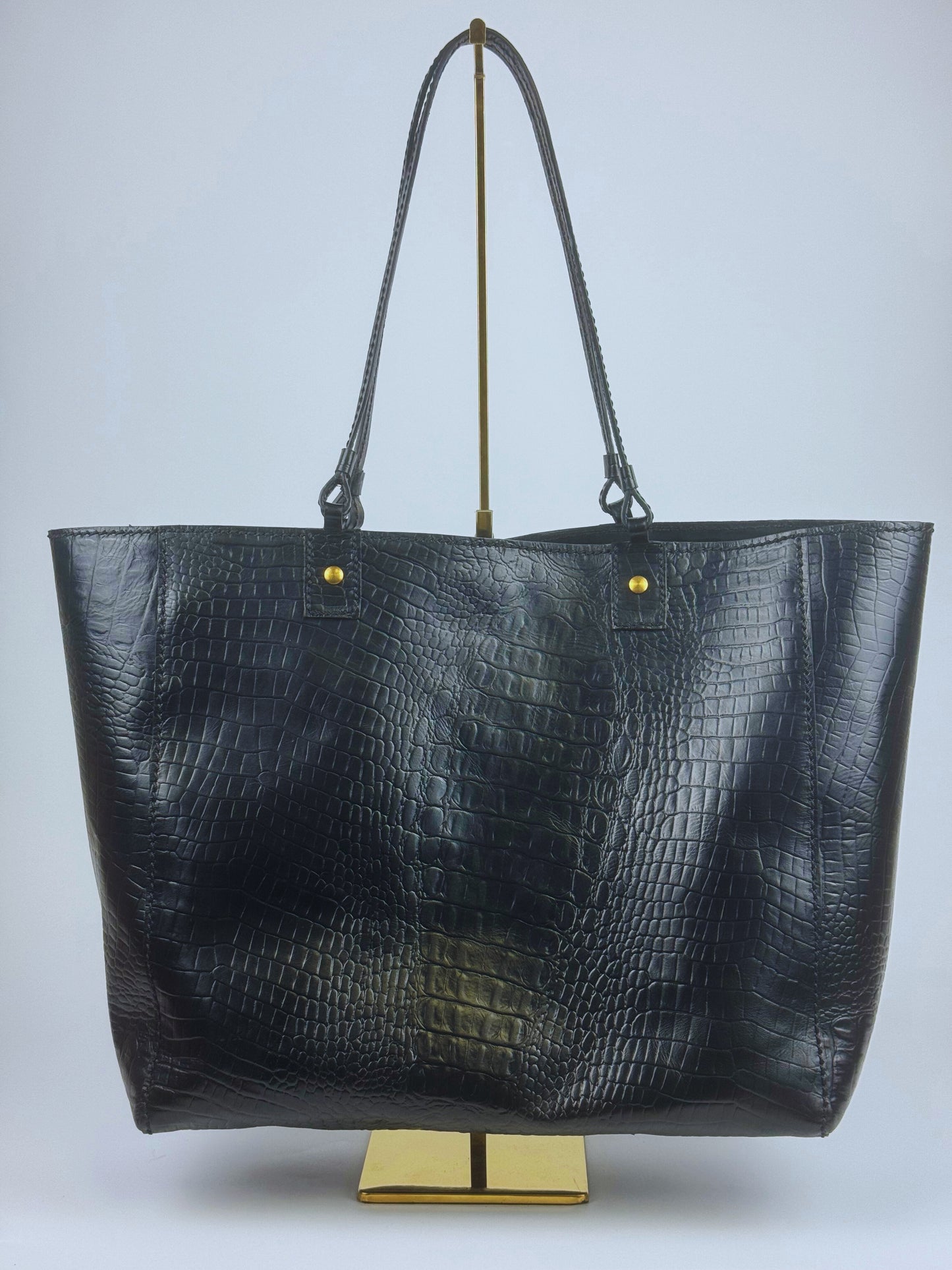 KISURA Leather Tote Bag