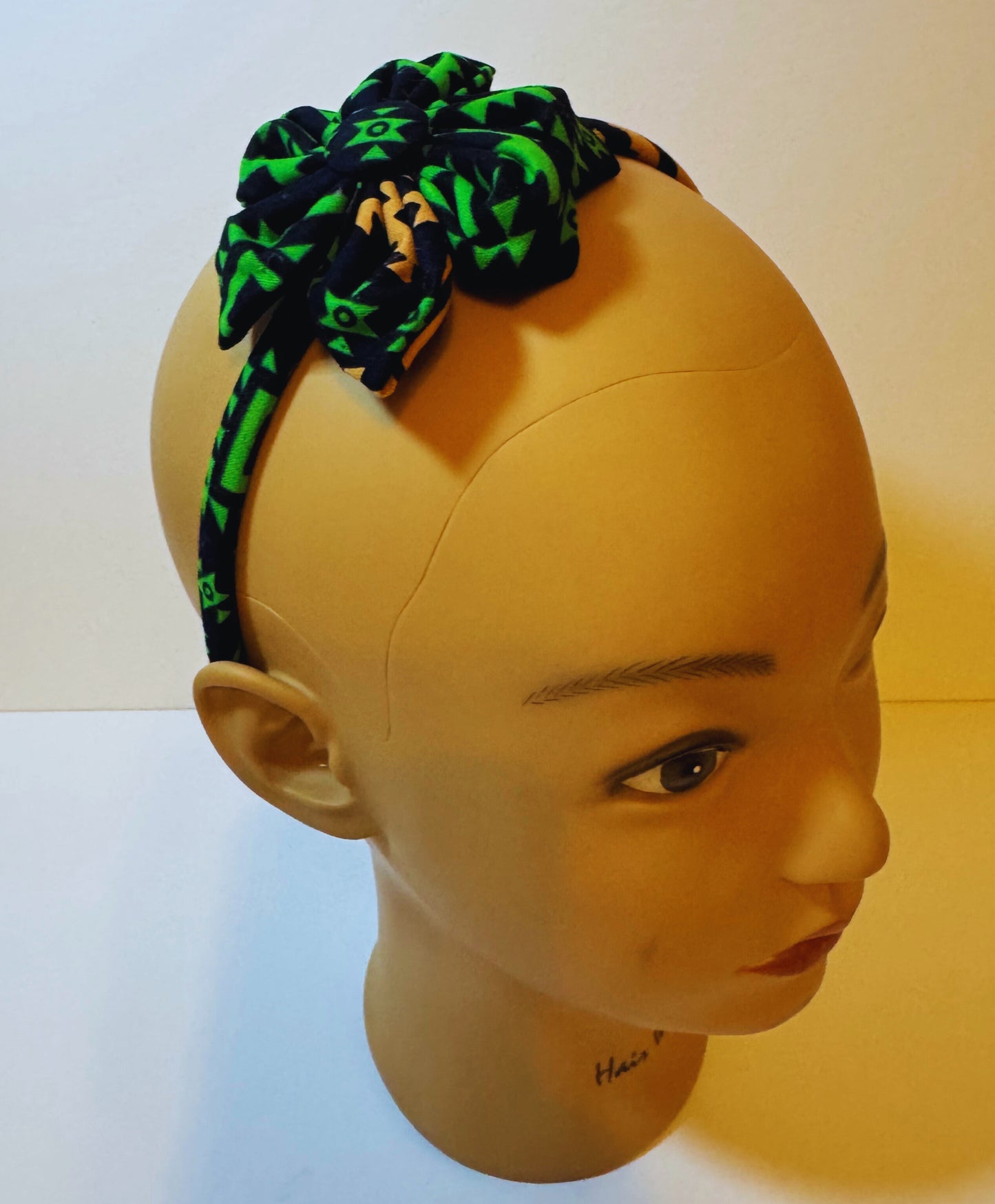 Afro Kids headband green