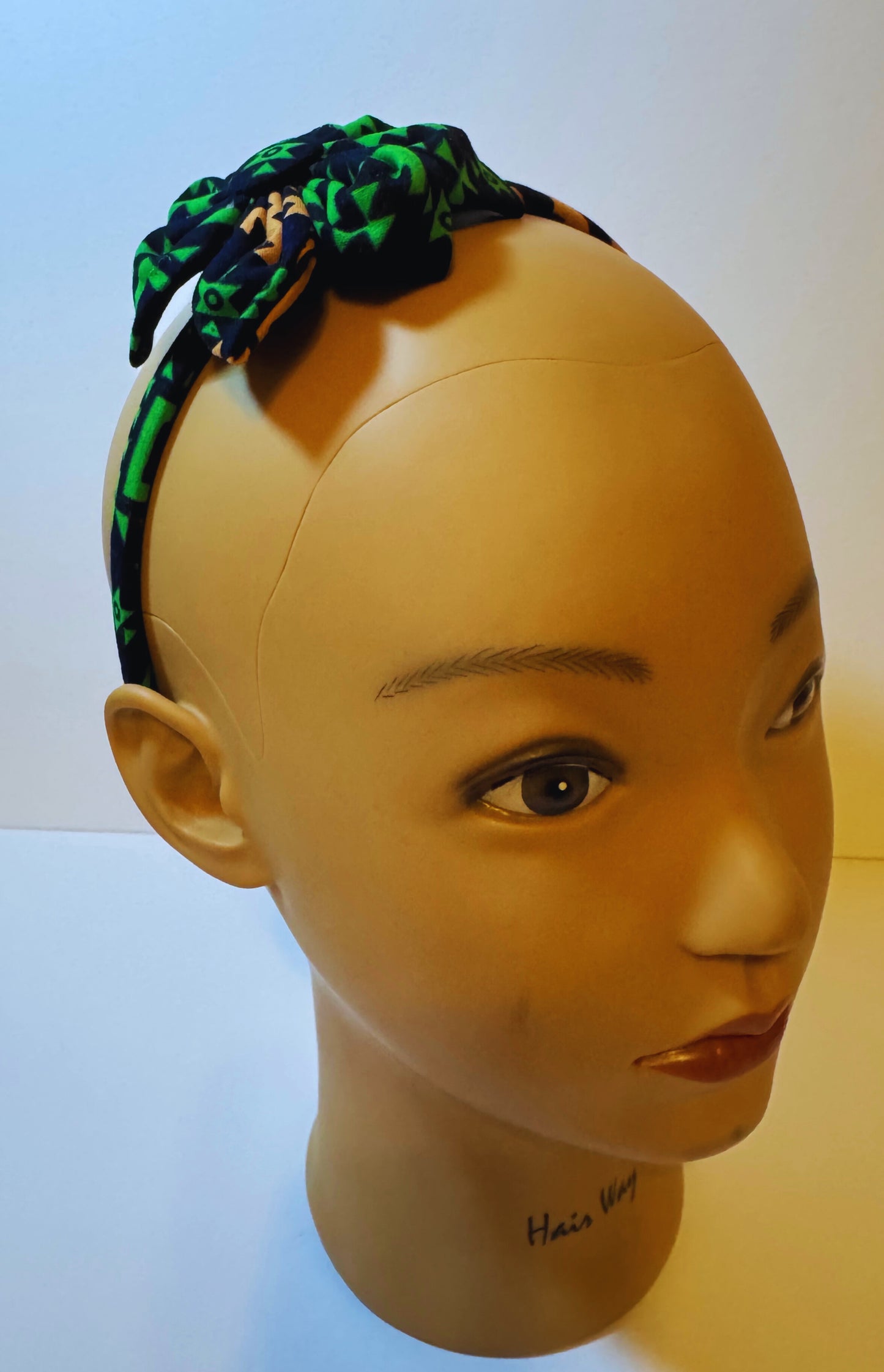 Afro Kids headband green