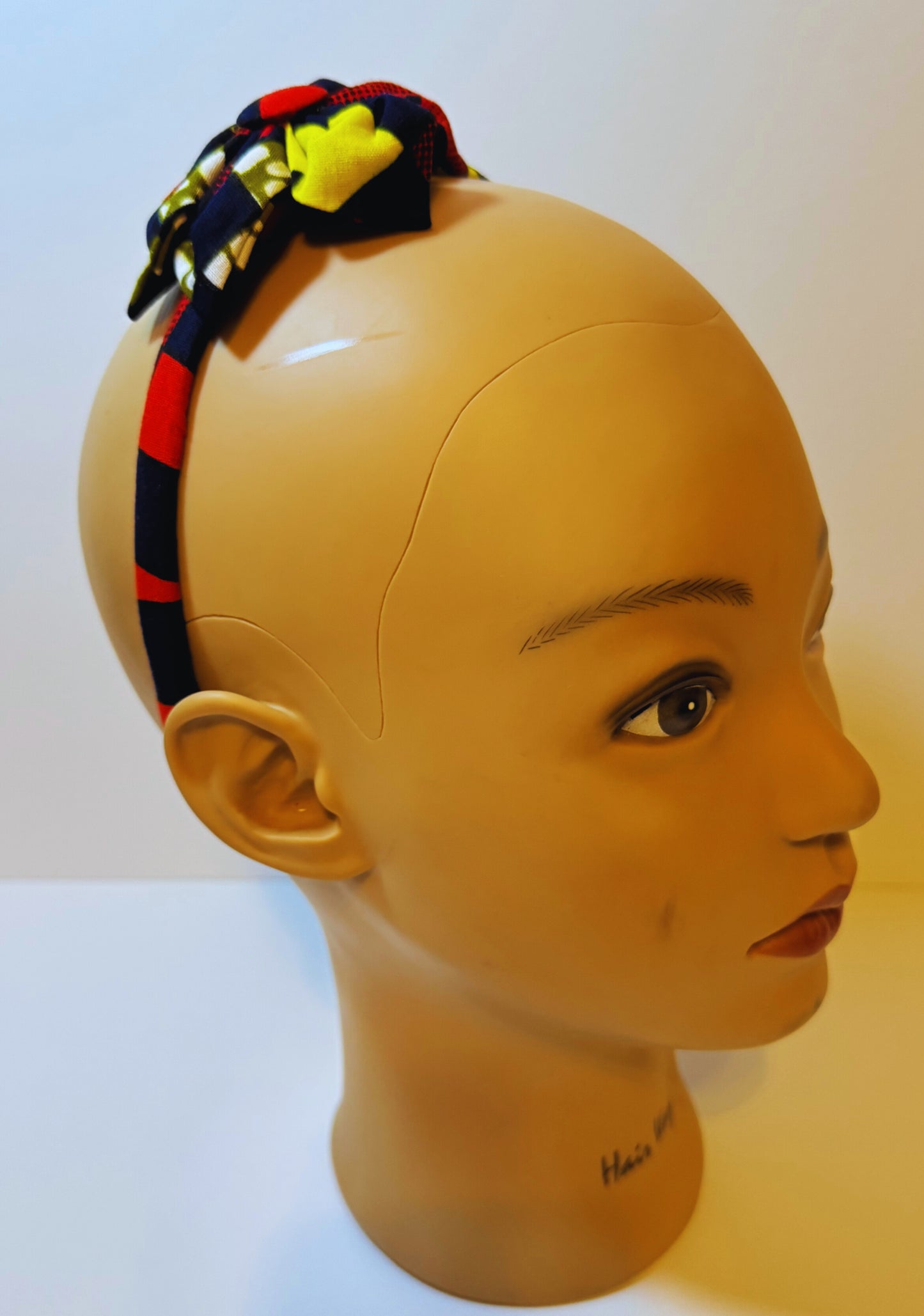 Afro Kids headband red floral