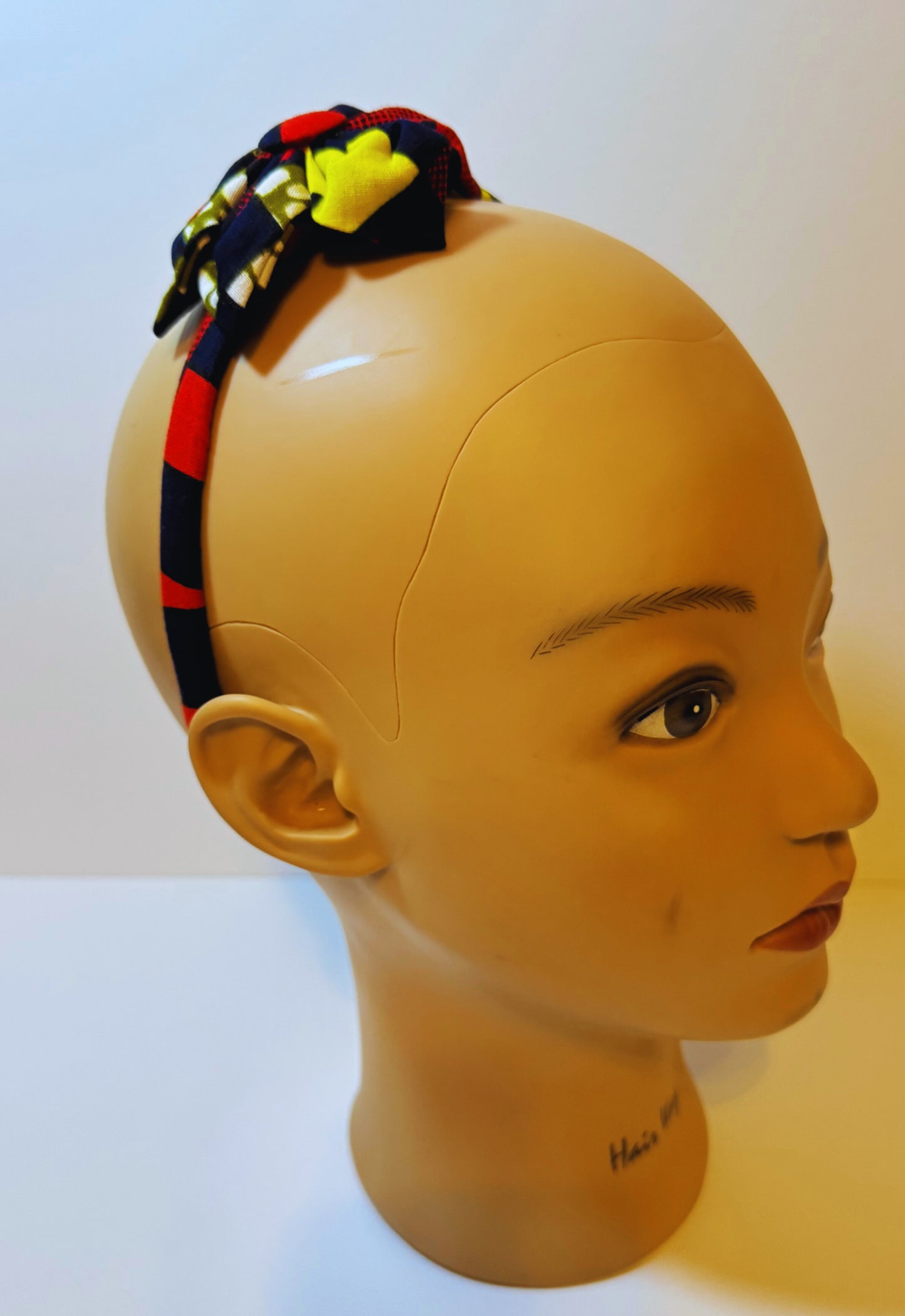 Afro Kids headband red floral