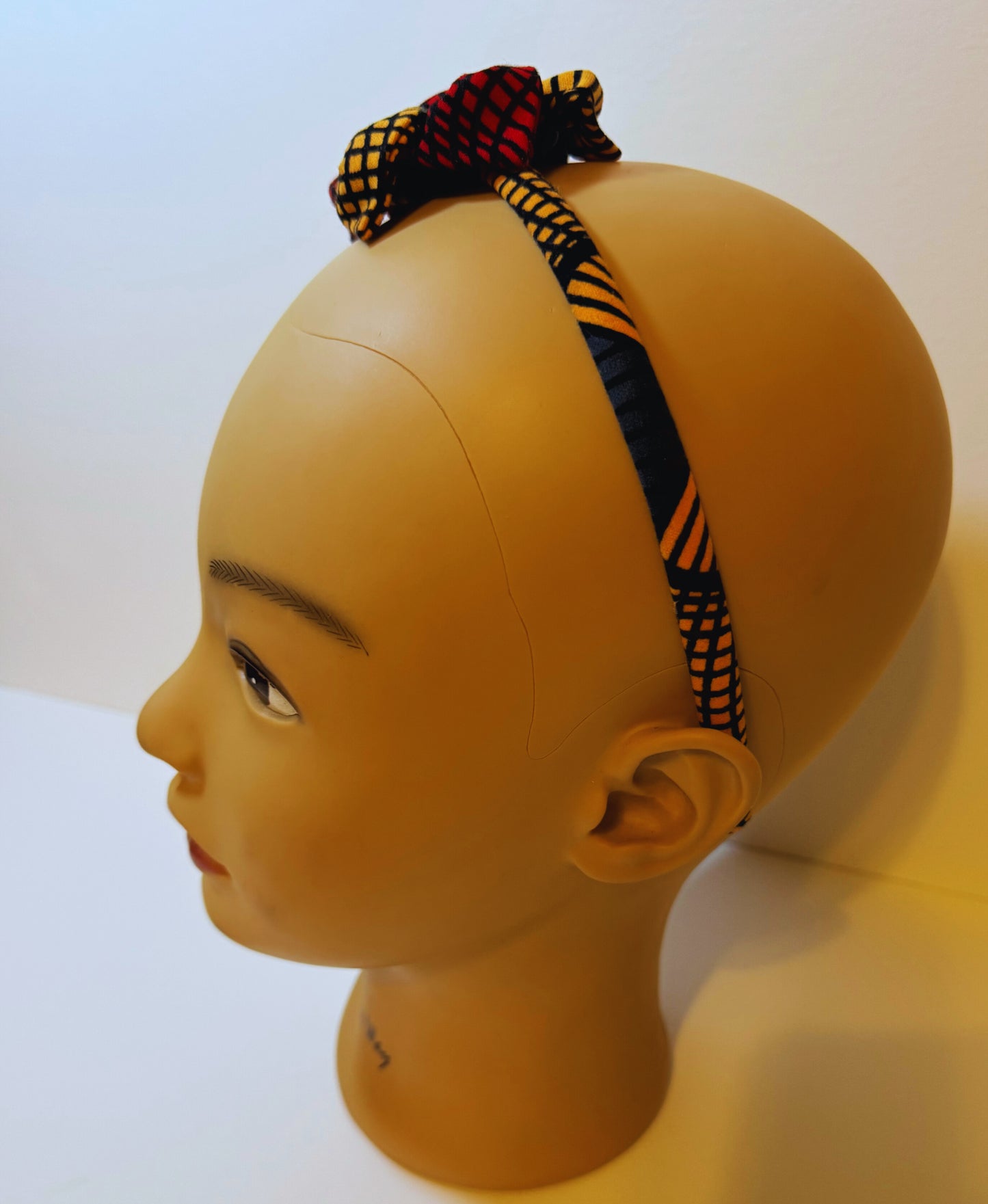 Afro Kids headband red floral