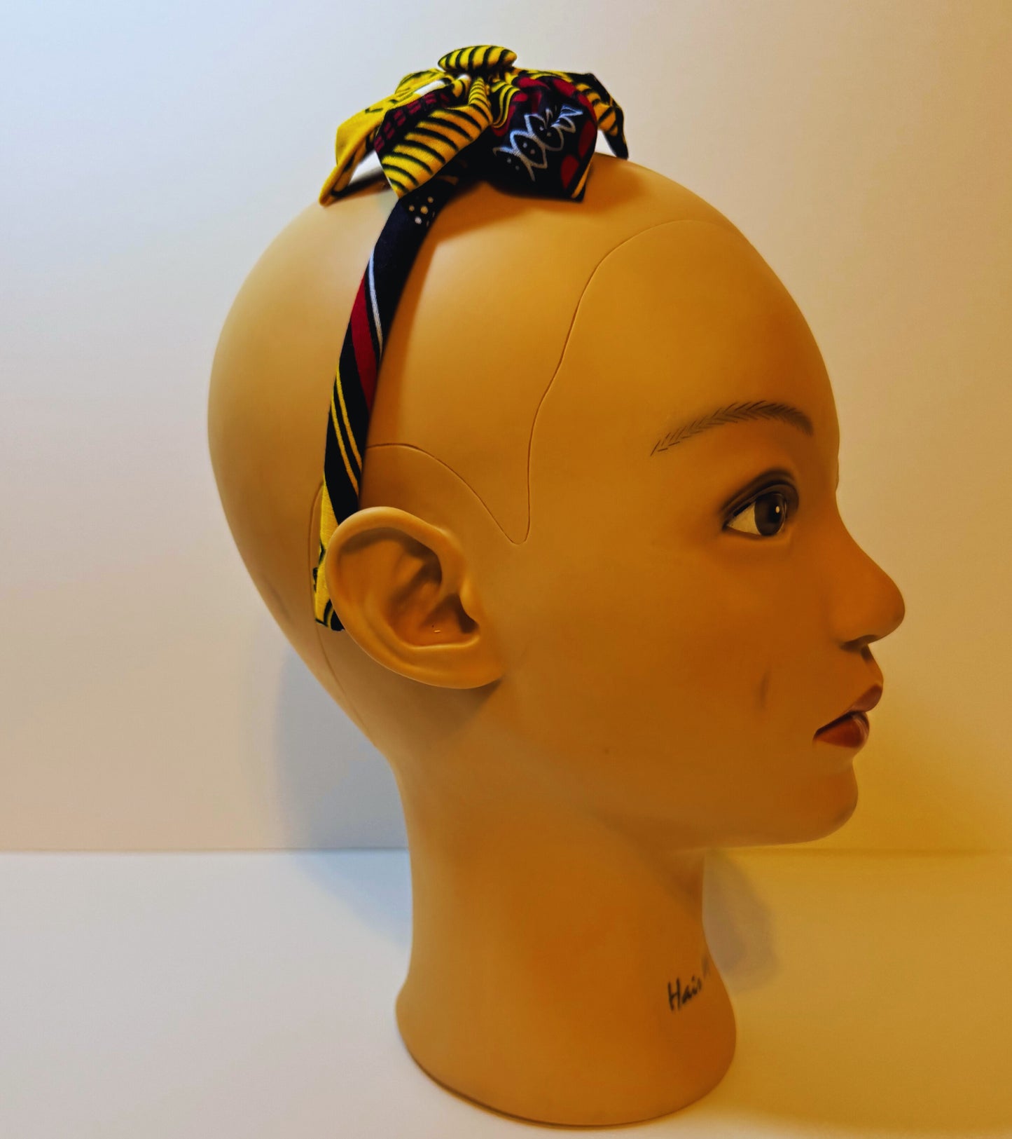 Afro Kids headband yellow floral