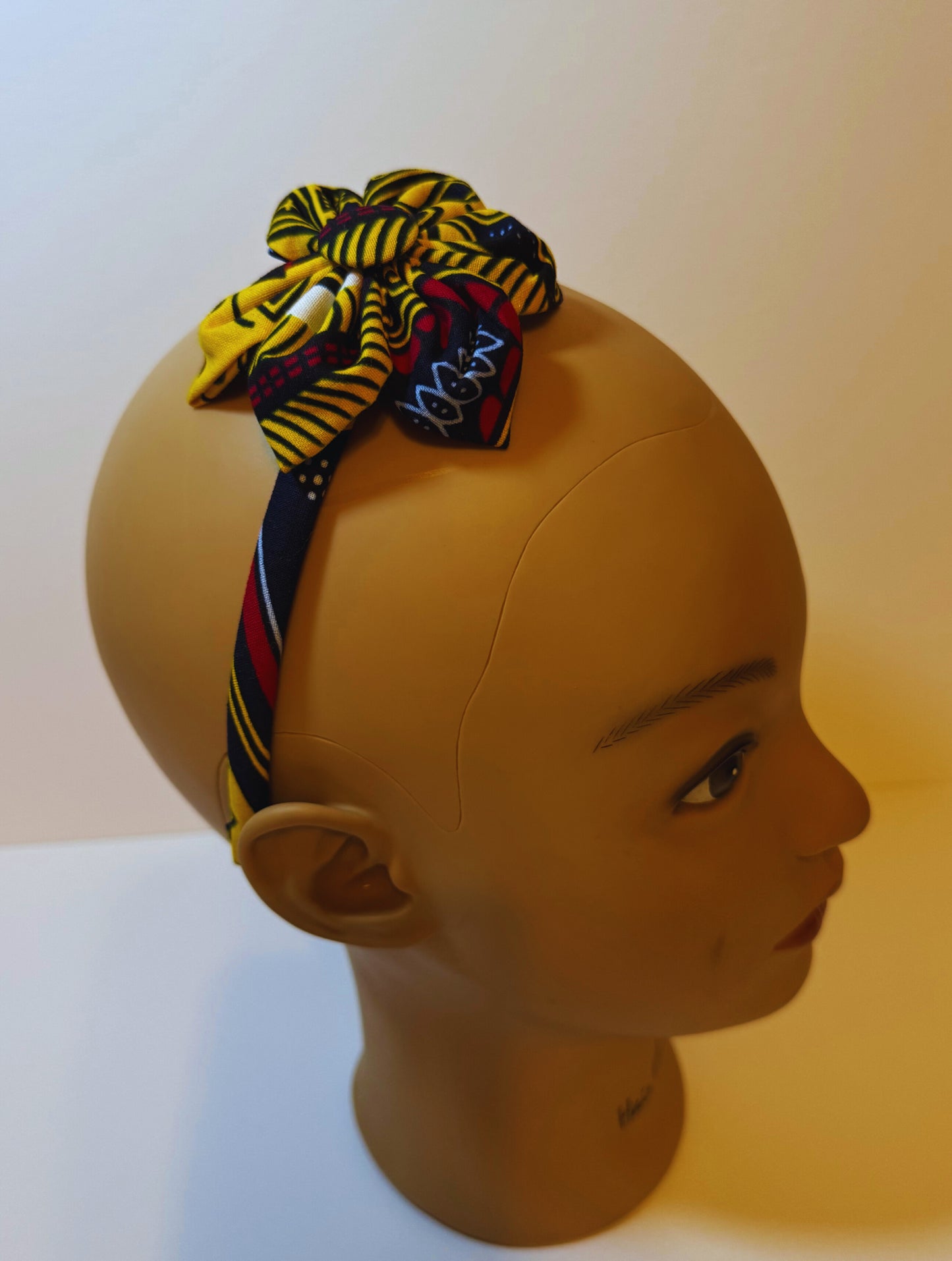 Afro Kids headband yellow floral