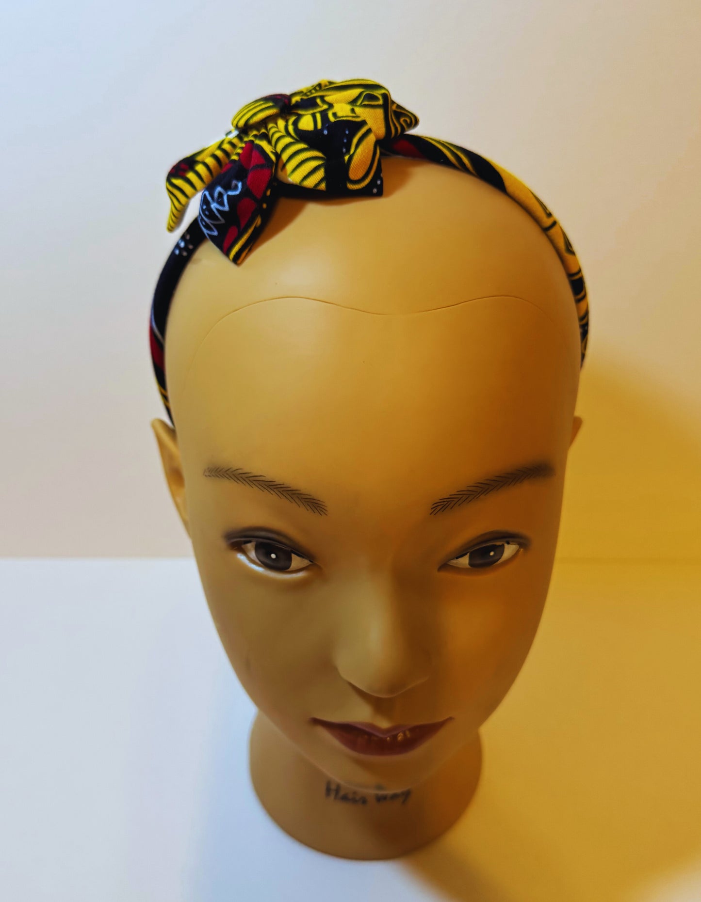 Afro Kids headband yellow floral