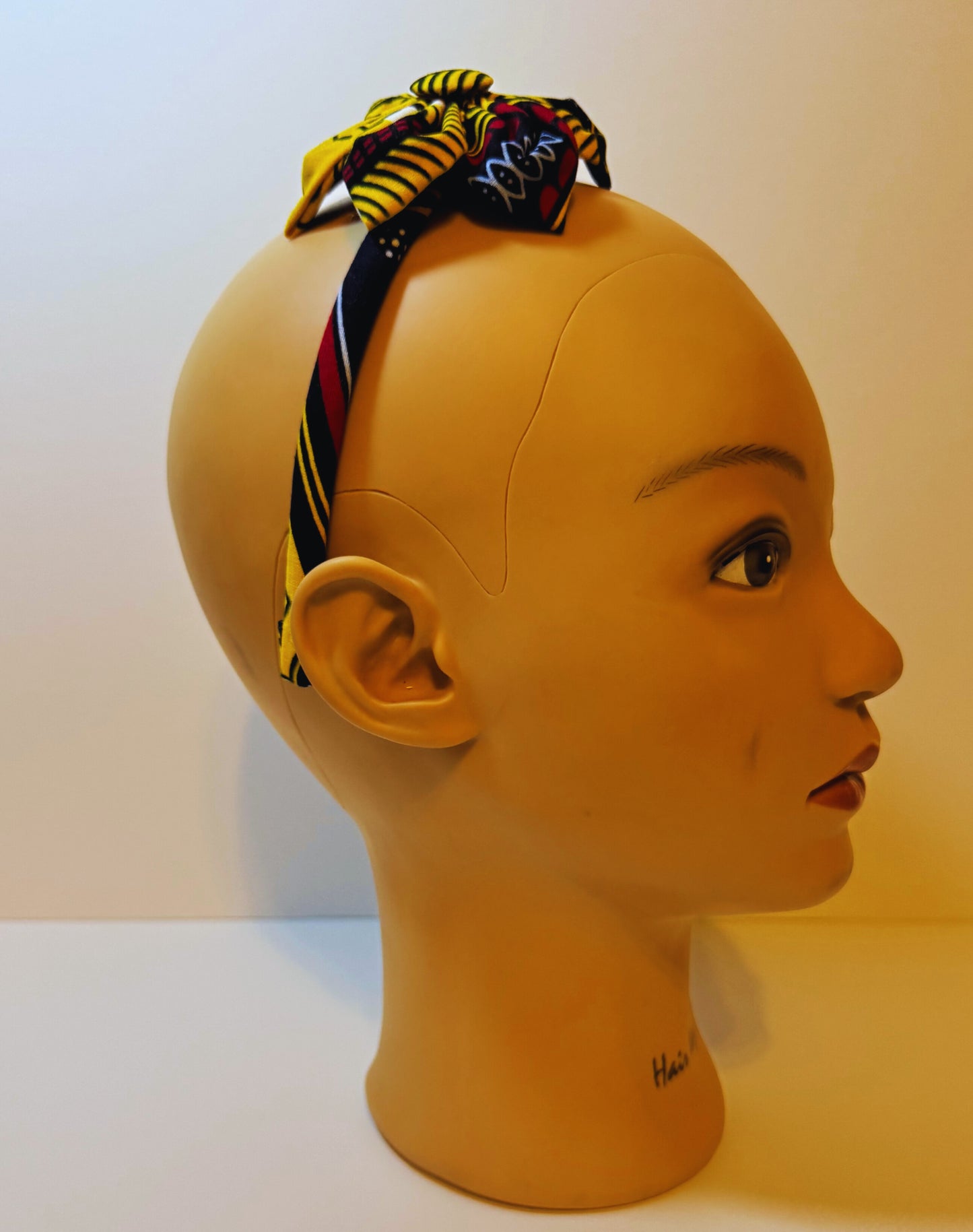 Afro Kids headband yellow floral