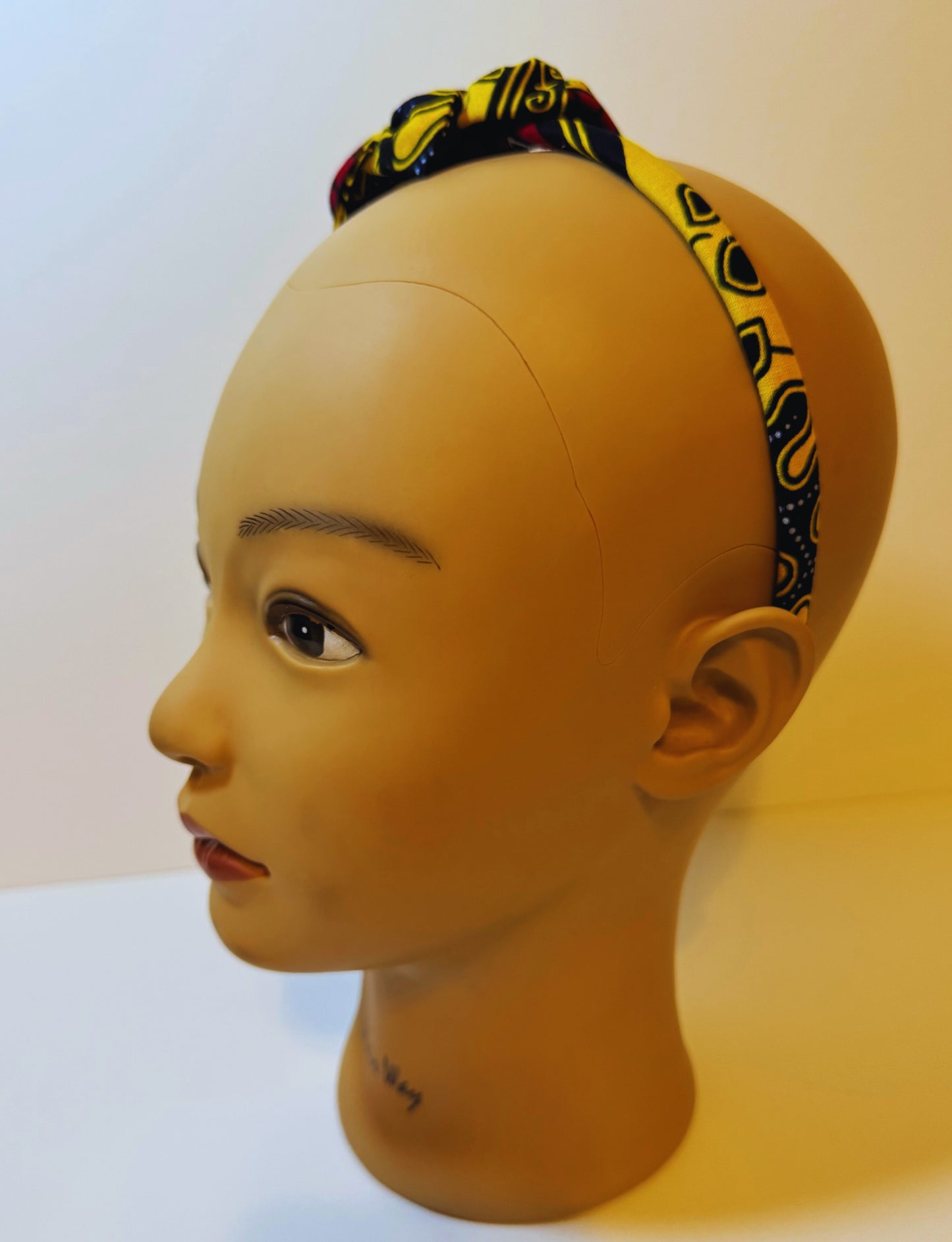 Afro Kids headband yellow floral