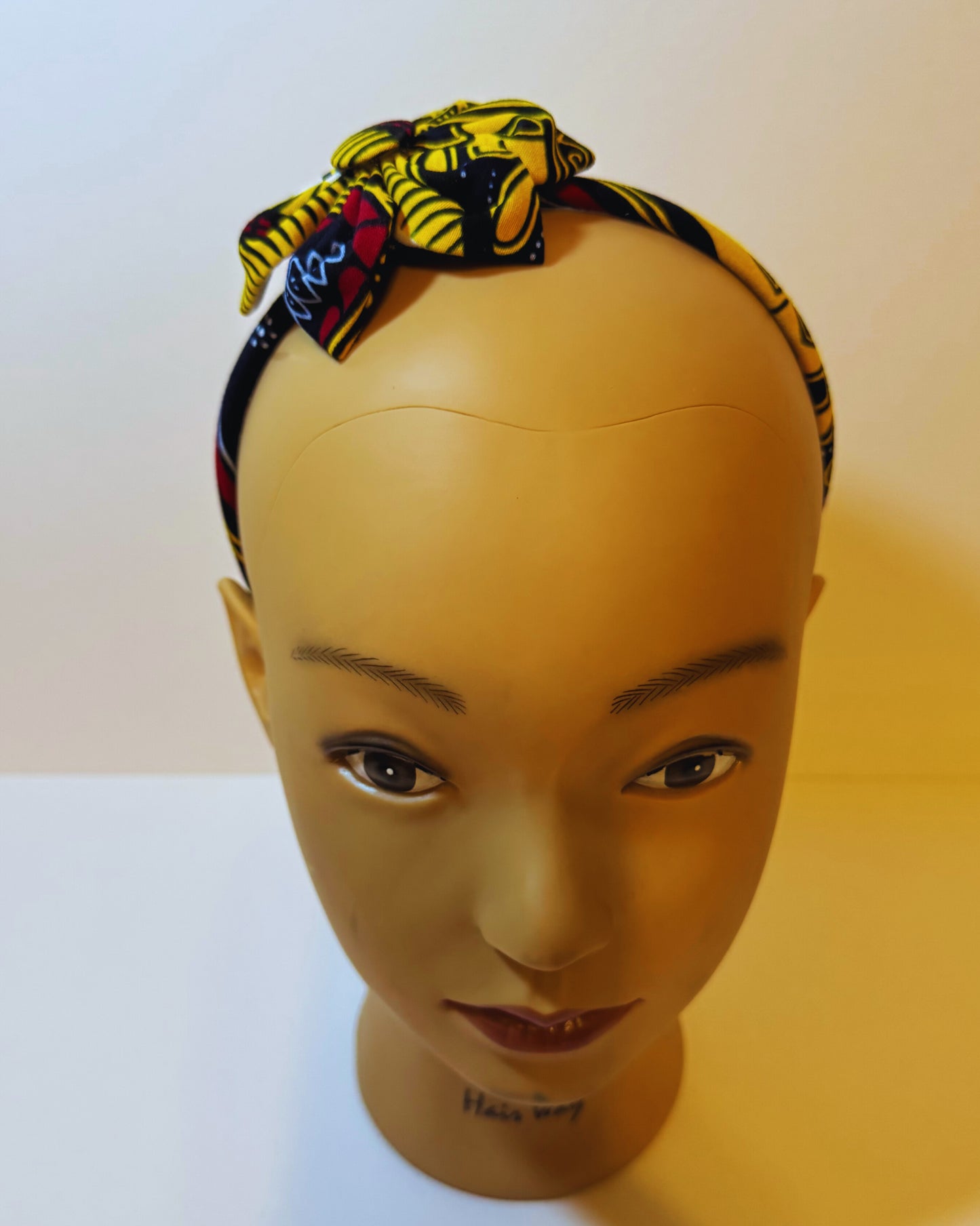 Afro Kids headband yellow floral