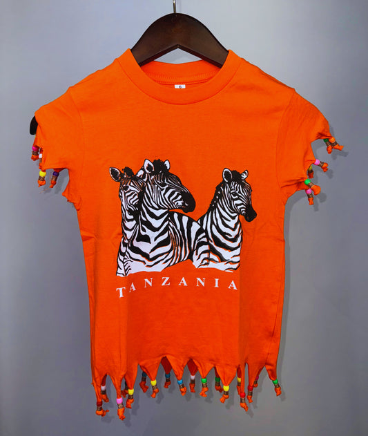 Beaded Safari Wildlife T-shirts  (6 Yrs) each different pattern