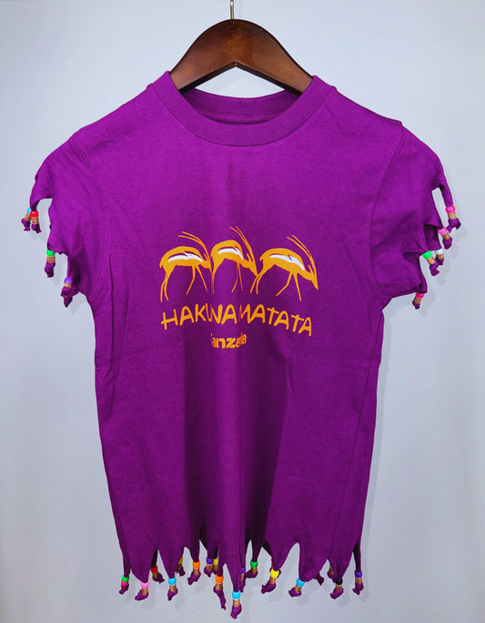 Beaded Safari Wildlife T-shirts  (8 Yrs) each different pattern