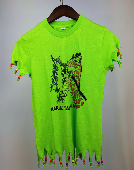 Beaded Safari Wildlife T-shirts  (10 Yrs) each different pattern