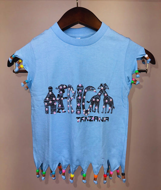 Beaded Safari Wildlife T-shirts  (2 Yrs) each different pattern